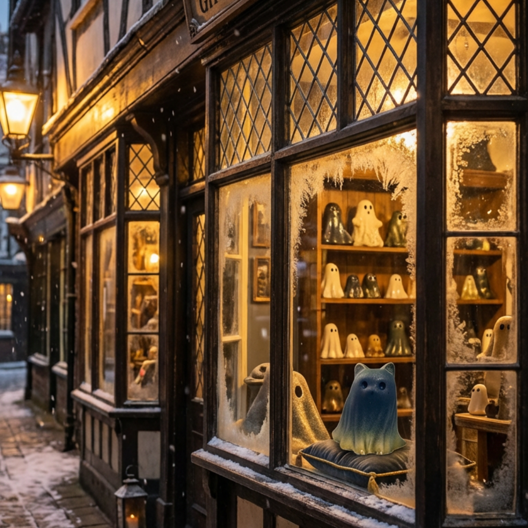 Lanternbound Ghost Cat Seeks New Home