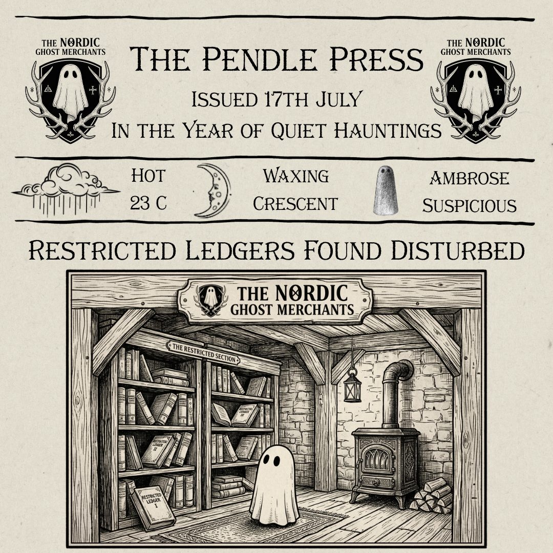 The Pendle Press - Restricted Ledgers Found Disturbed