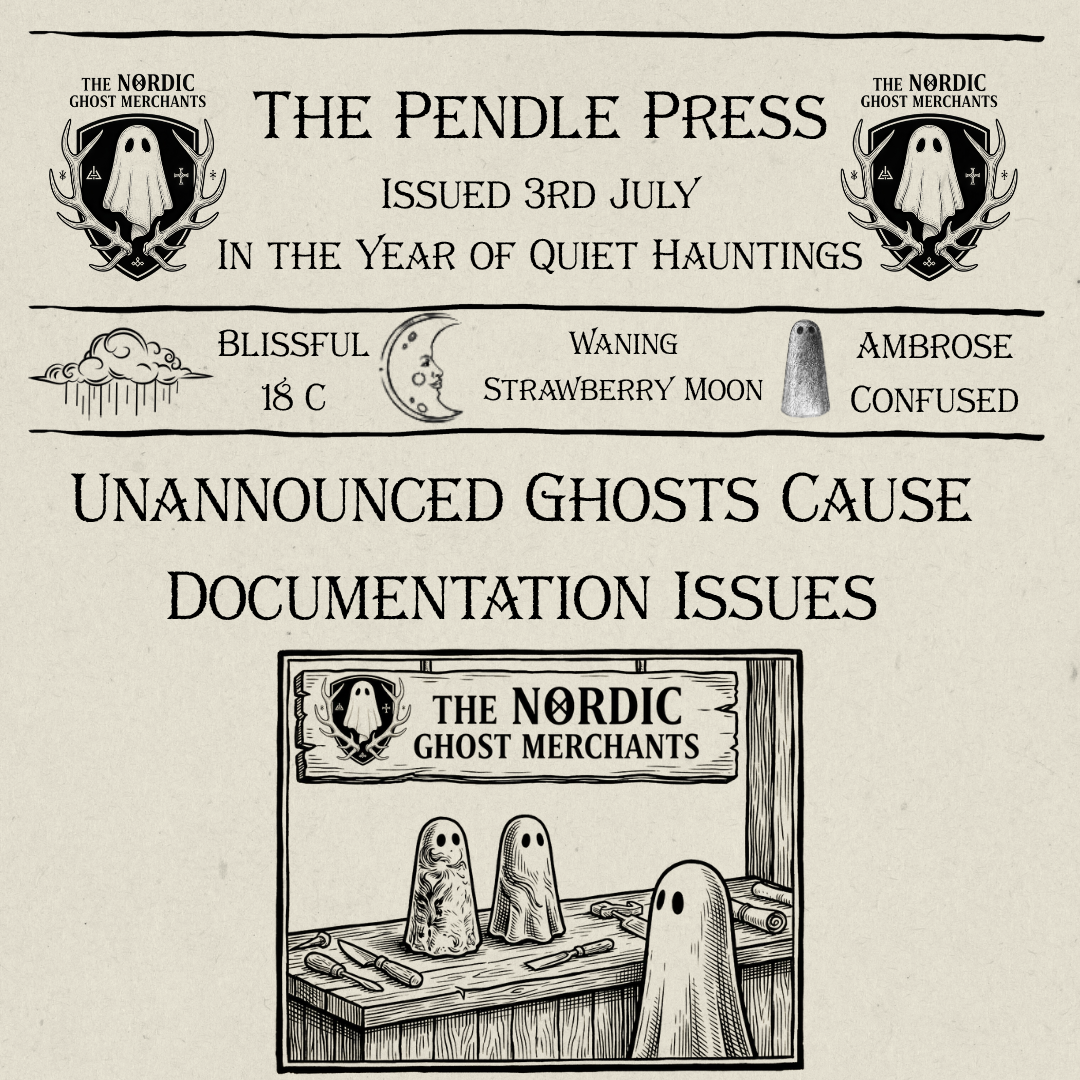 The Pendle Press - Unannounced Ghosts Cause Documentation Issues