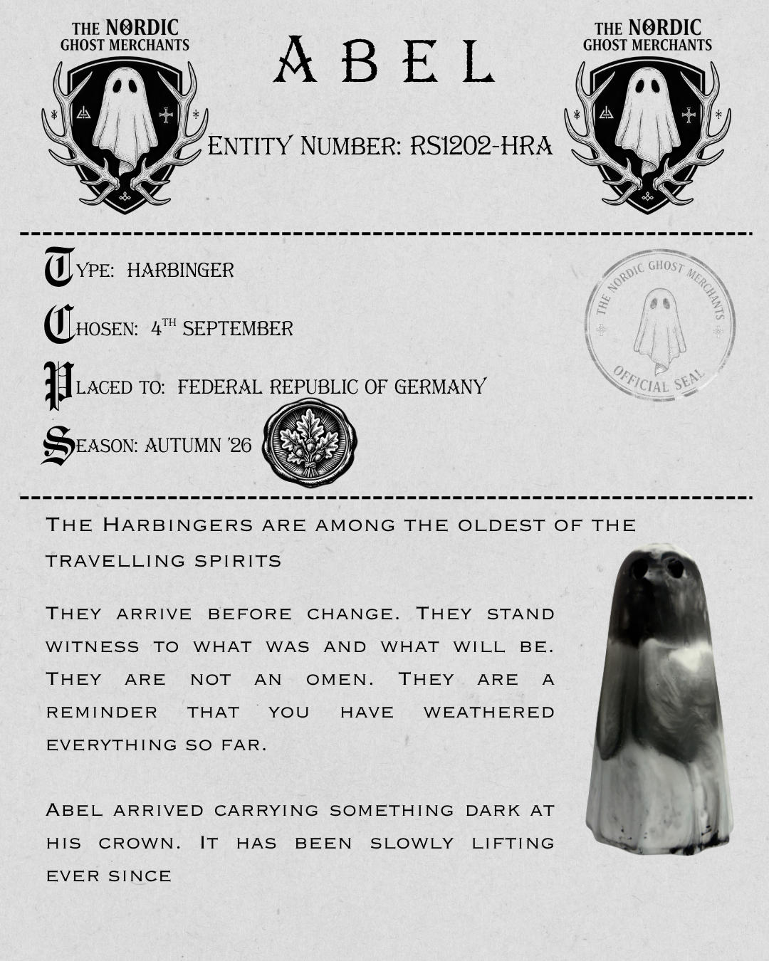 The Harbinger Ghost Figurine - Abel