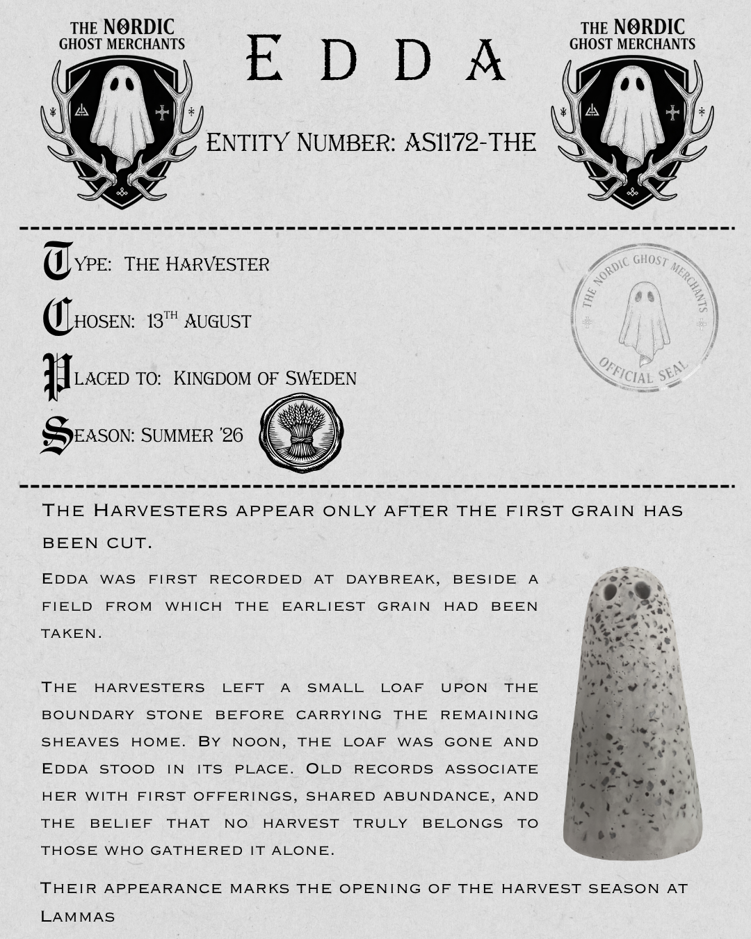The Harvester Ghost Figurine - Edda