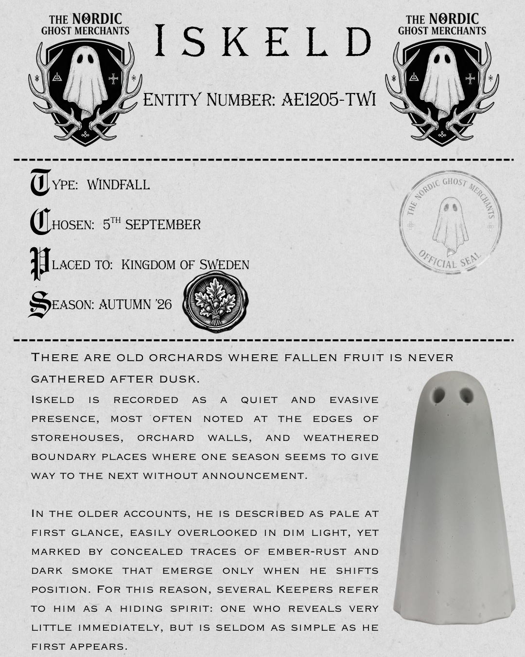 The Windfall Ghost Figurine - Iskeld