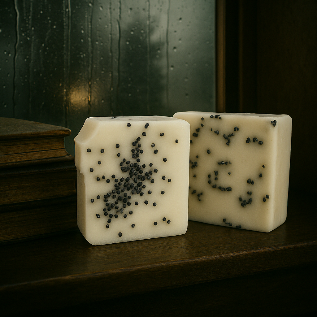 Margins & Smoke wax melts with, cardamom and sandalwood fragrance, inspired by literary ritual and quiet libraries.