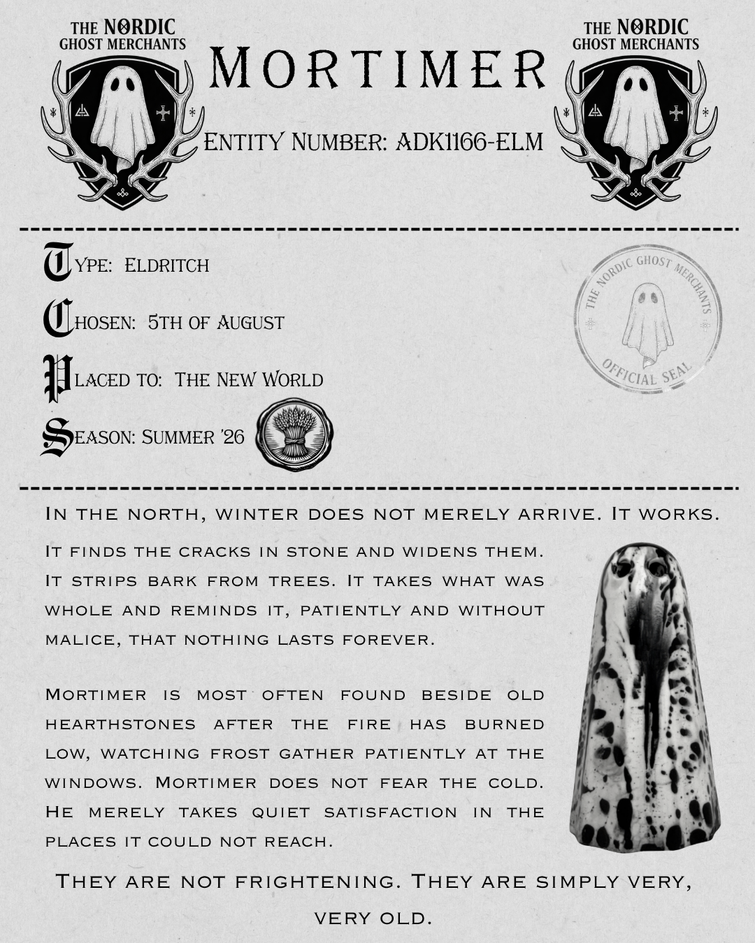 The Eldritch Ghost Figurine - Mortimer