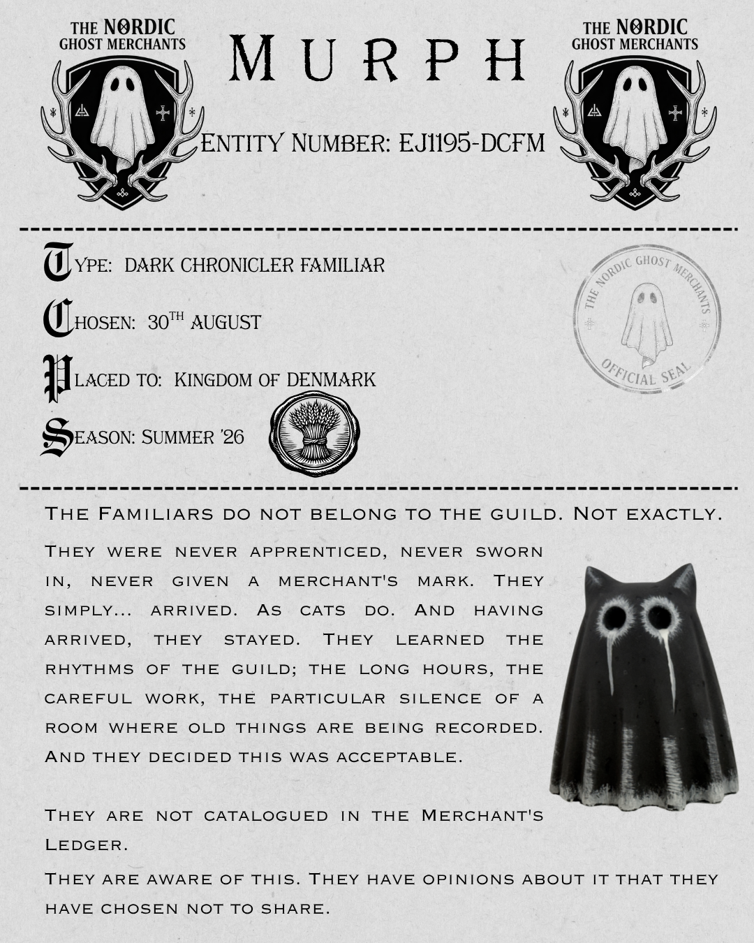 The Dark Chronicler Familiar - Murph