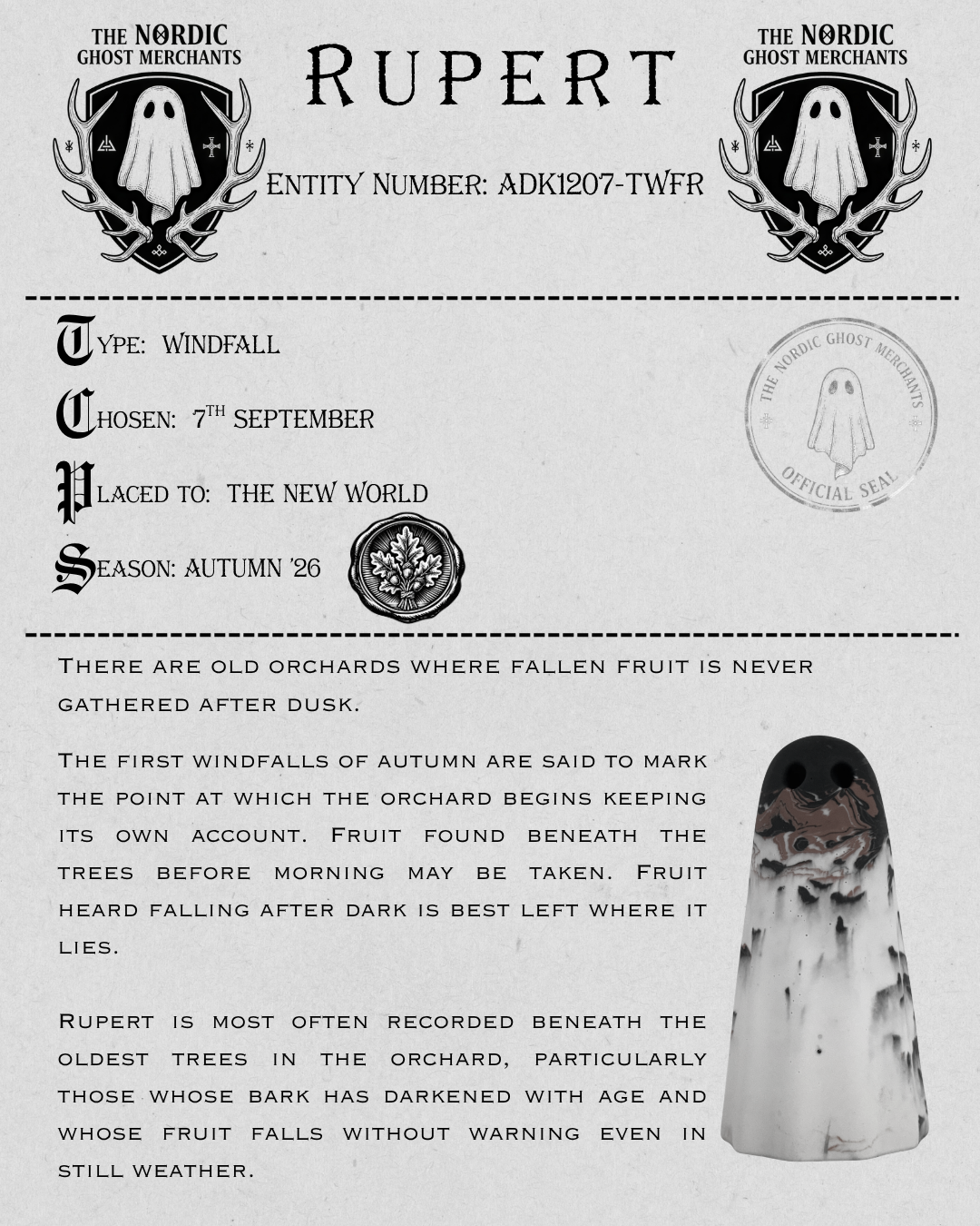 The Windfall Ghost Figurine - Rupert