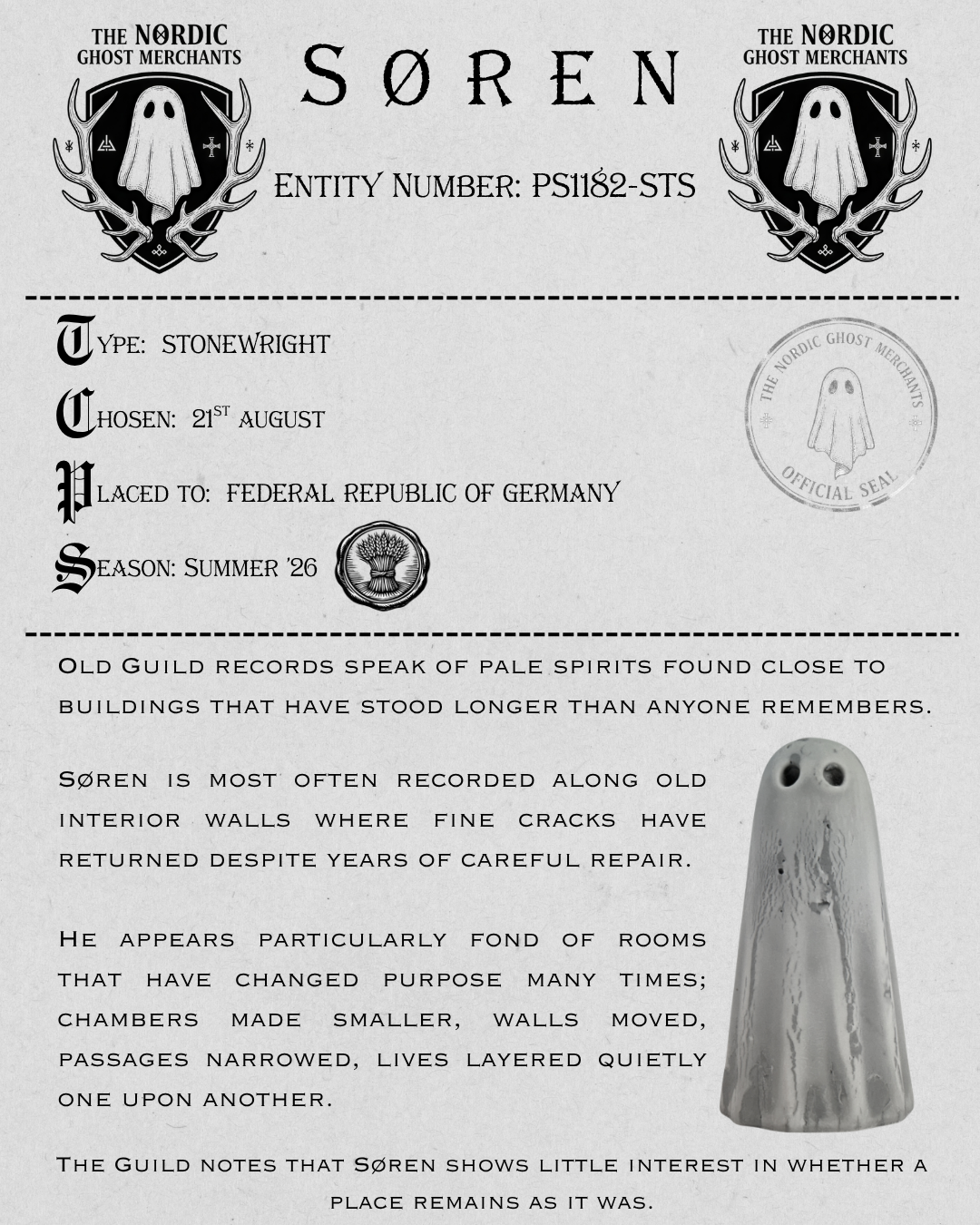 The Stonewright Ghost Figurine - Søren