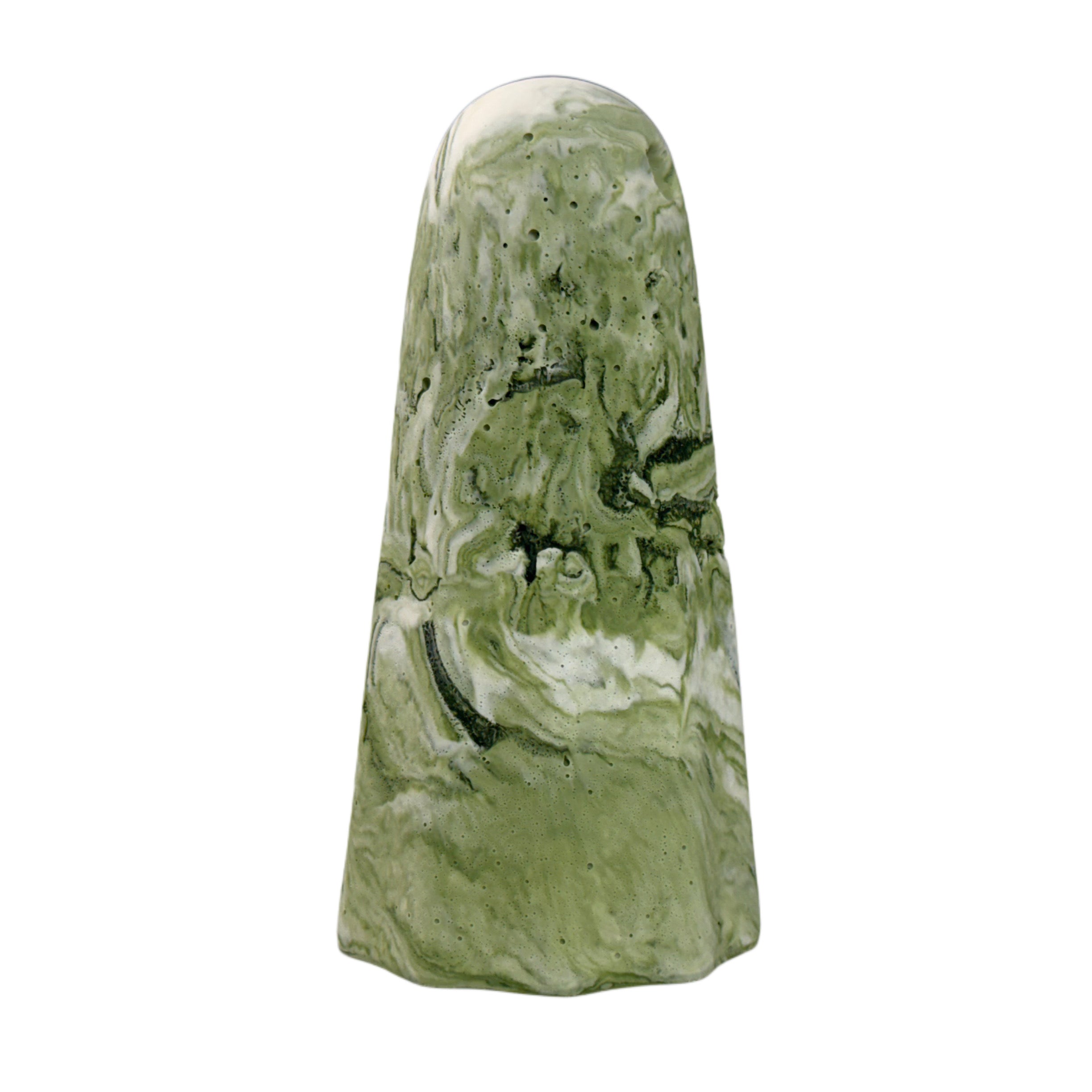 Green and white marbled ghost figurine from The Nordic Ghost Merchants