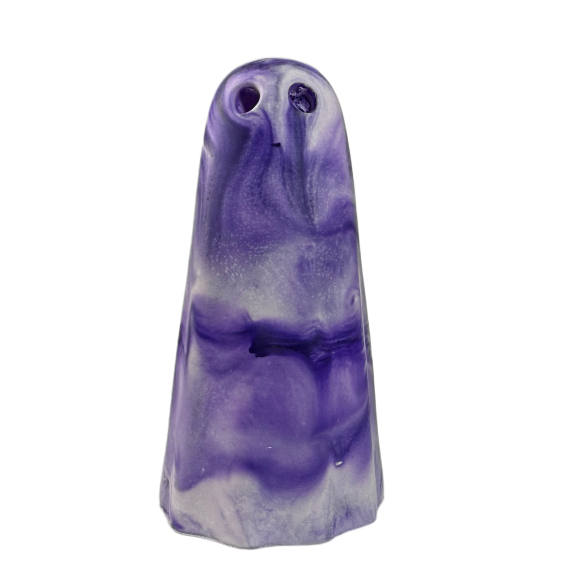 Purple and lavender marbled ghost figurine by The Nordic Ghost Merchants