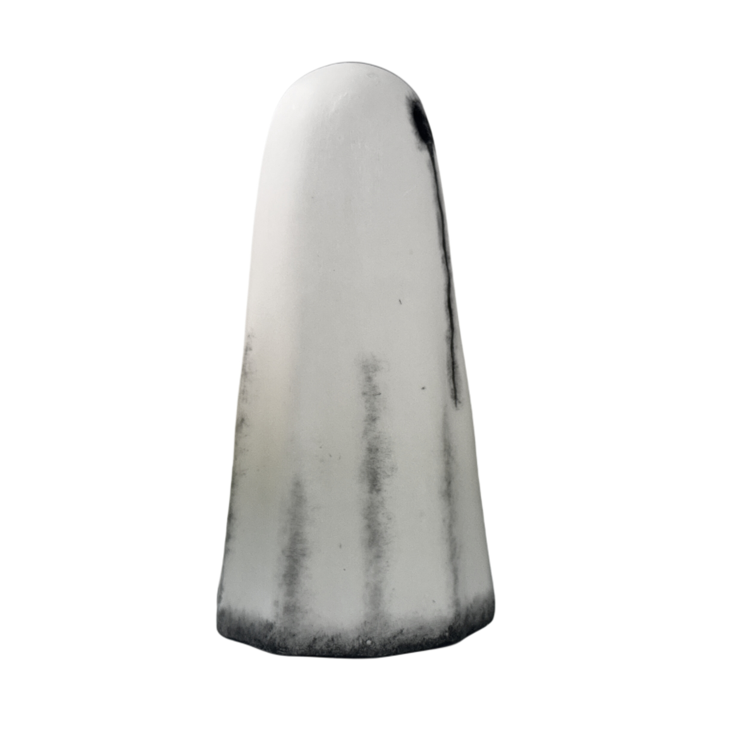 Ivory crying eye handmade ghost figurine by The Nordic Ghost Merchants