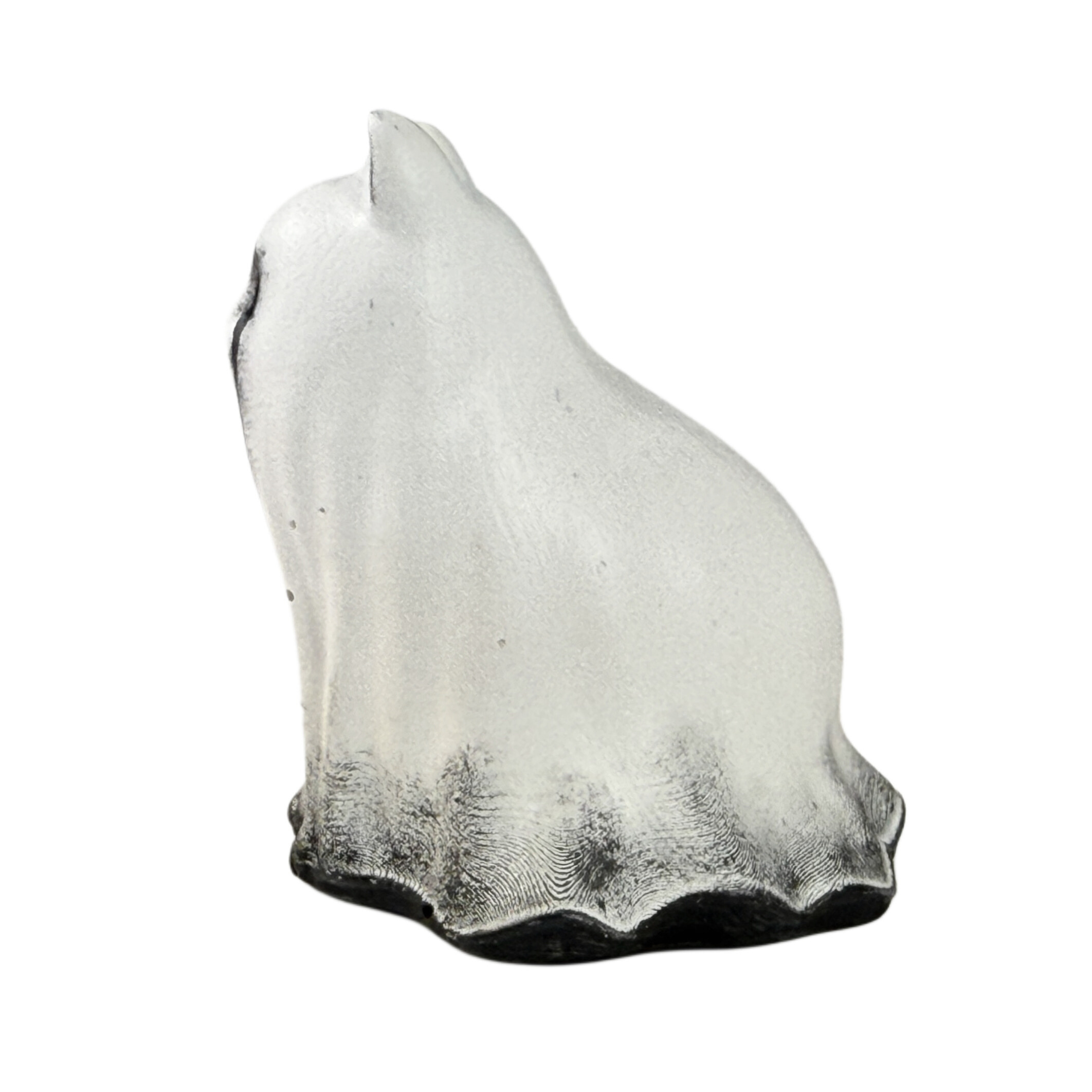 White crying eyes ghost cat figurine from The Nordic Ghost Merchants