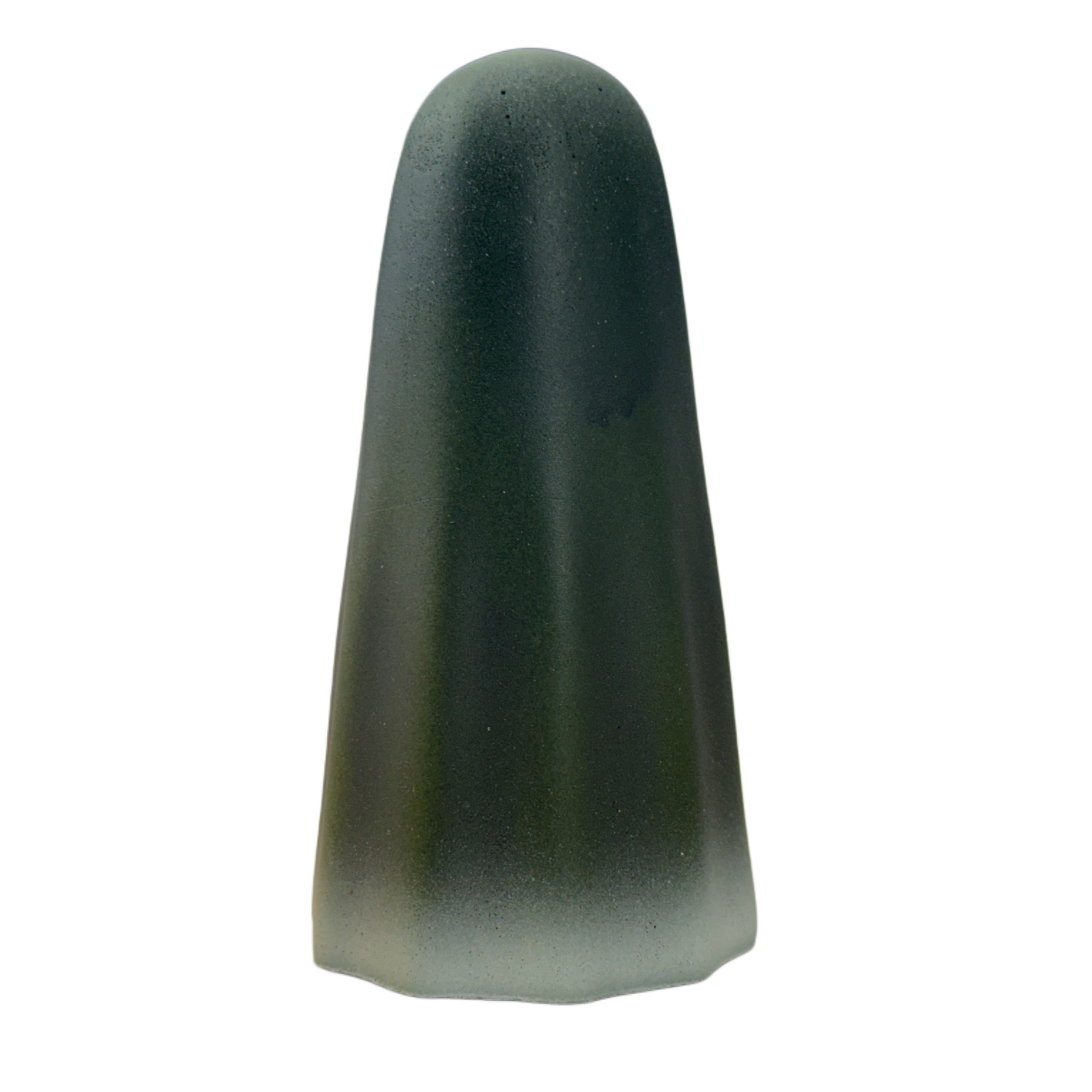 Dark green and white scented handmade ghost figurine by The Nordic Ghost Merchants