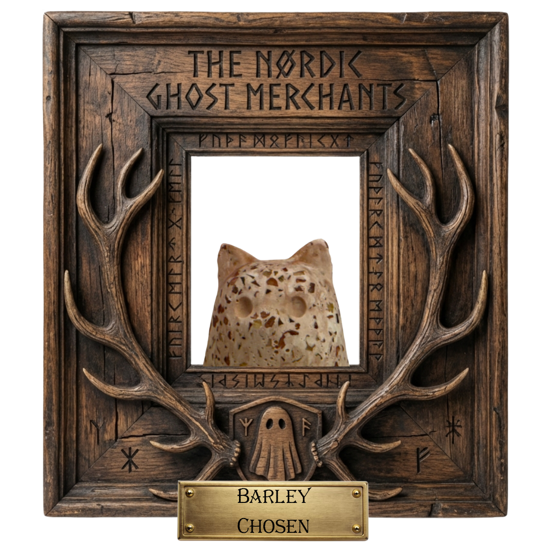 The Harvester Ghost Cat Figurine - Barley