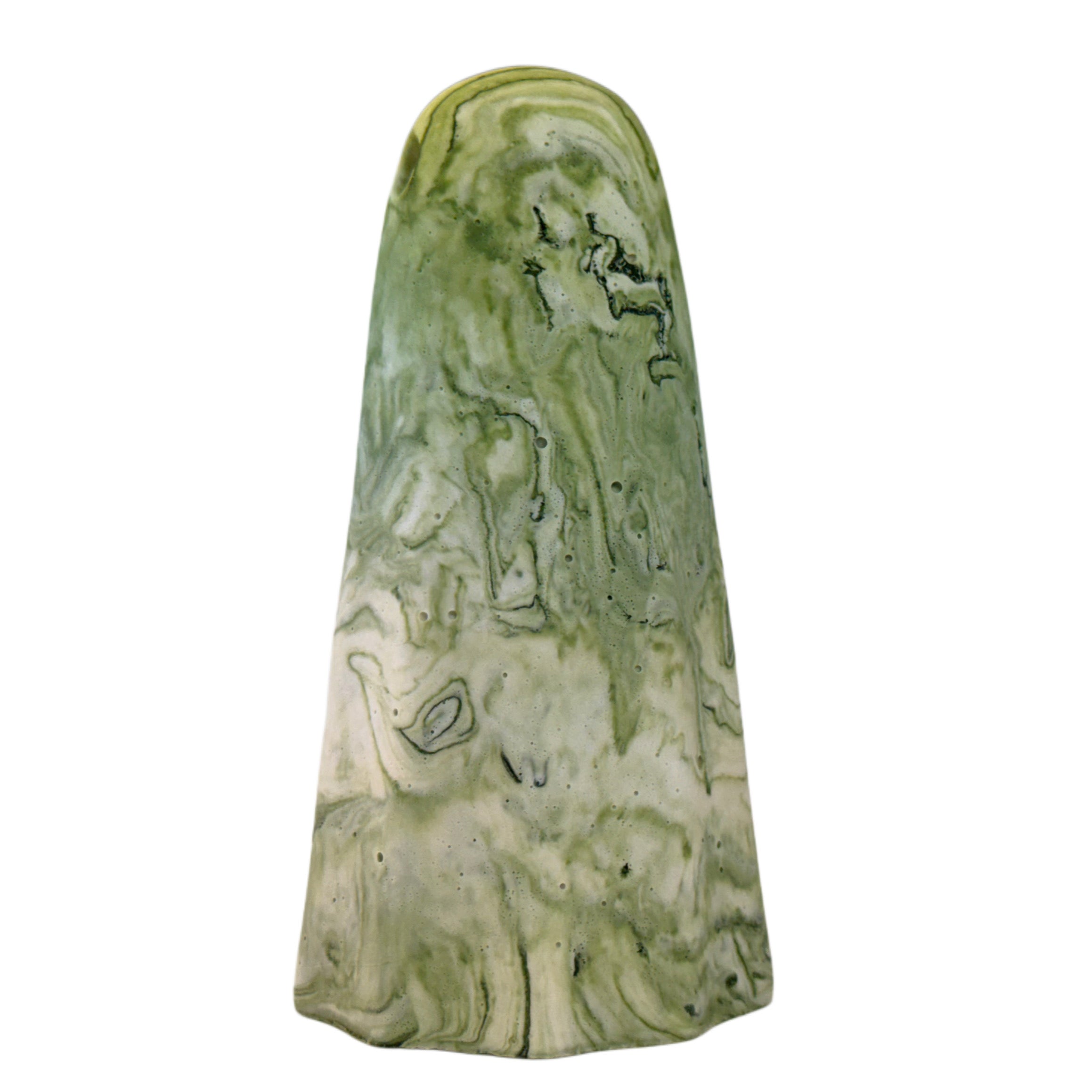 Green and white marbled ghost figurine from The Nordic Ghost Merchants