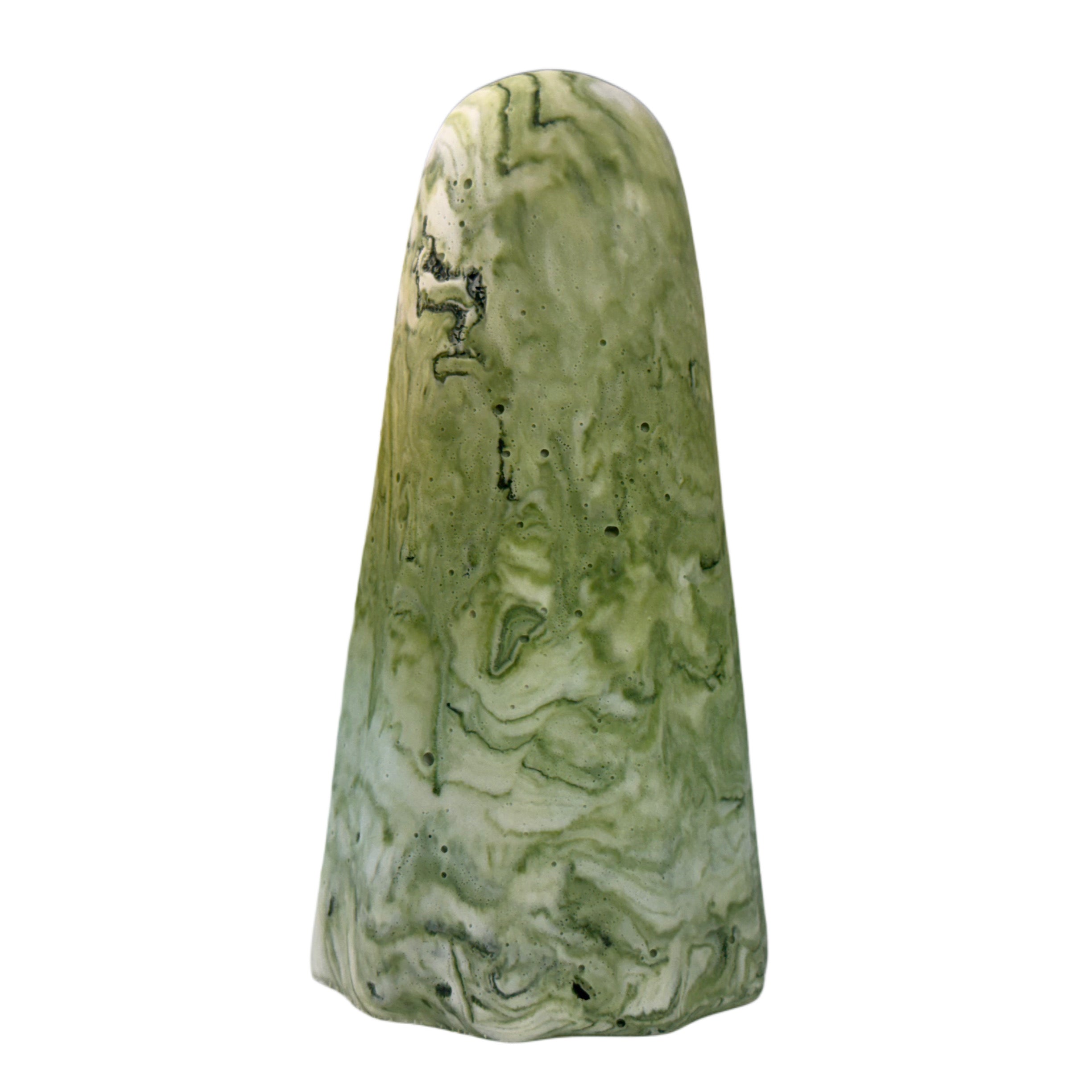 Green and white marbled ghost figurine from The Nordic Ghost Merchants