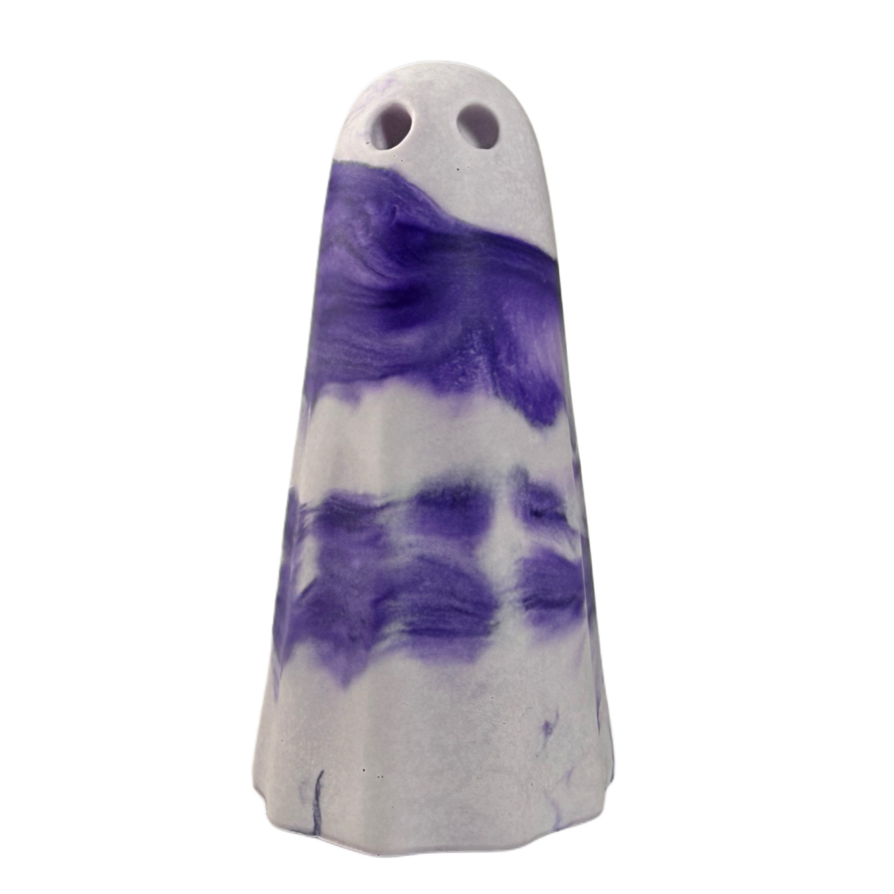 Purple and lavender marbled ghost figurine by The Nordic Ghost Merchants