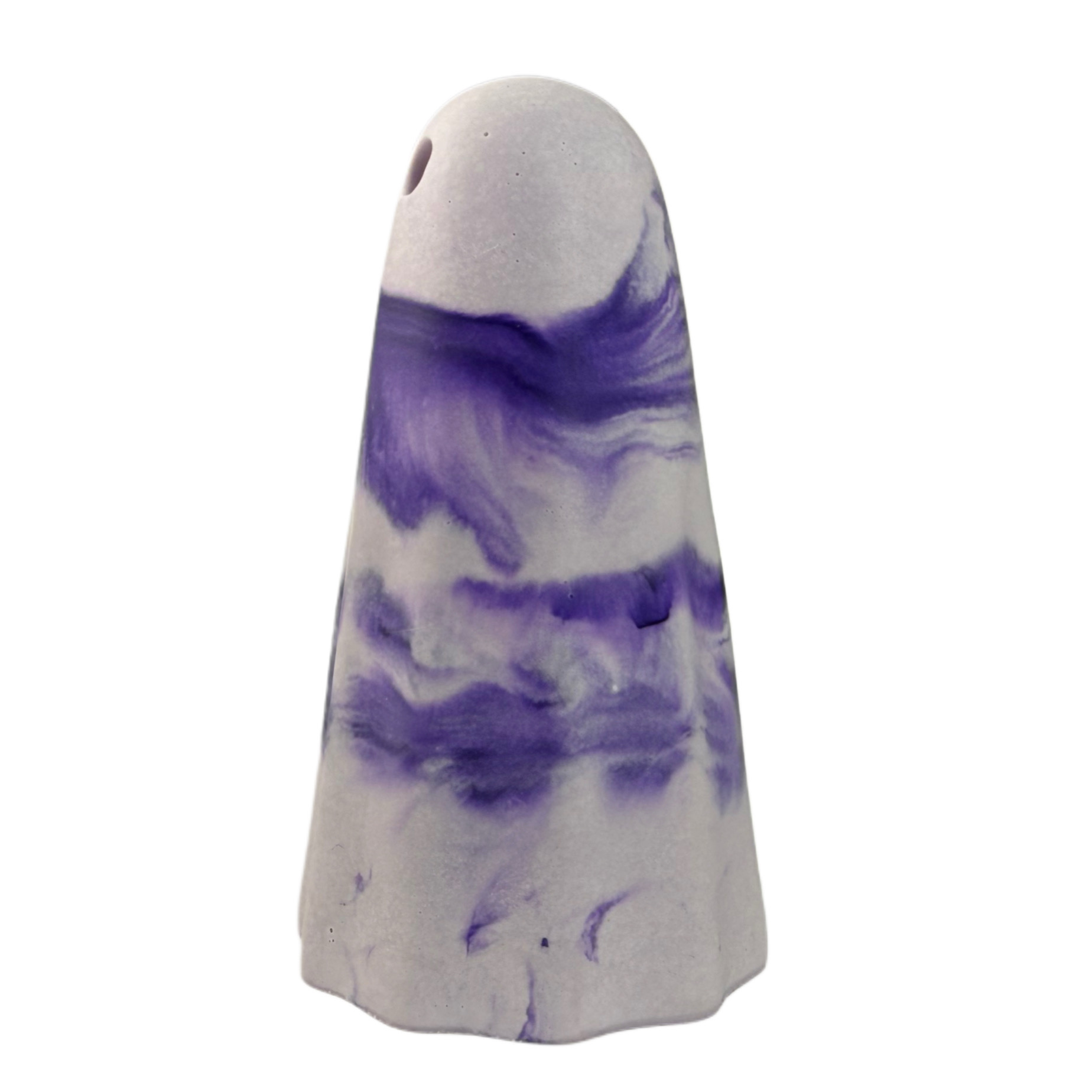 Purple and lavender marbled ghost figurine by The Nordic Ghost Merchants