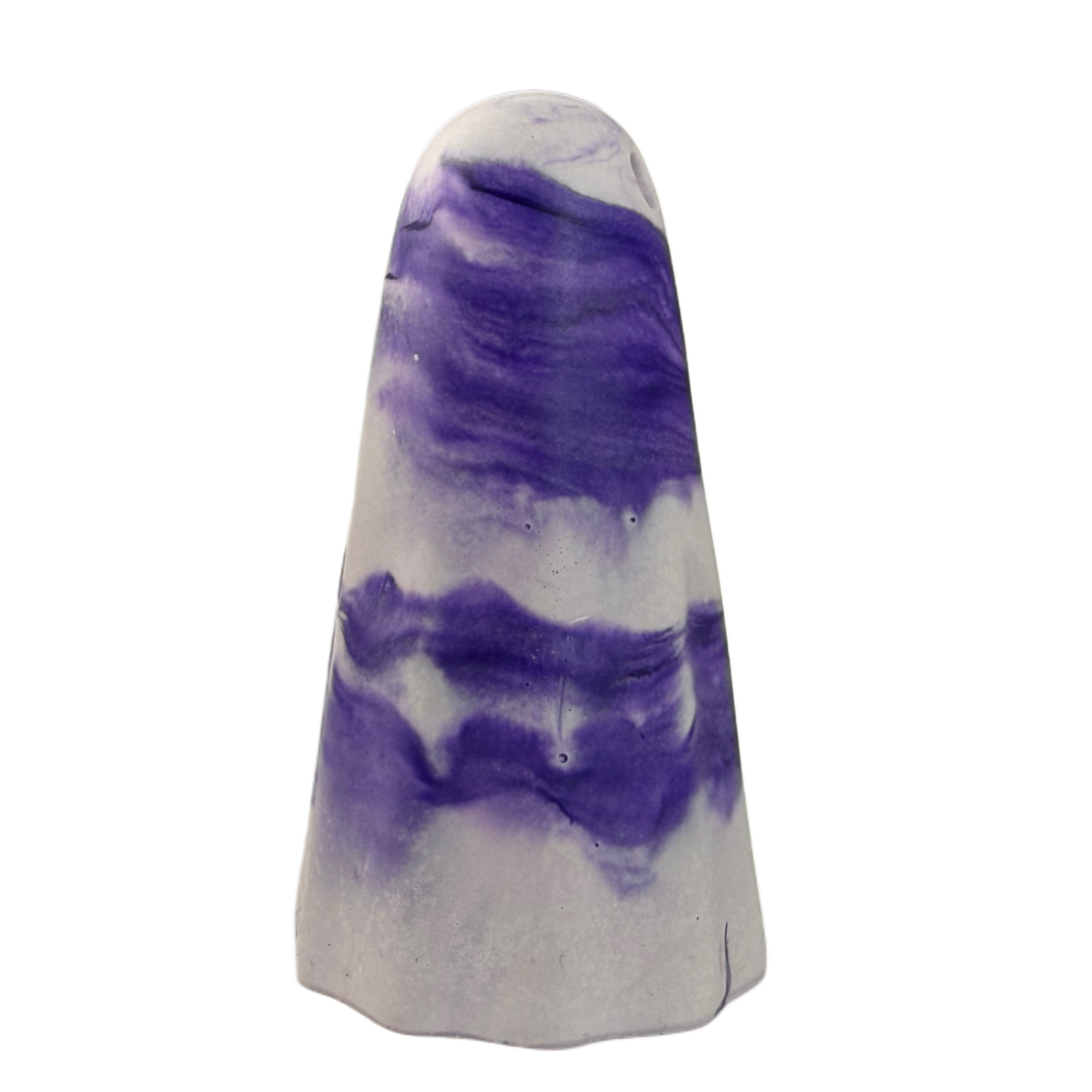Purple and lavender marbled ghost figurine by The Nordic Ghost Merchants