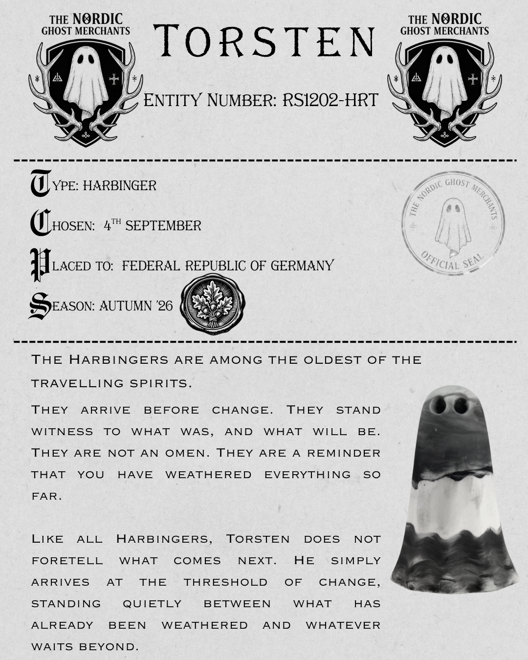 The Harbinger Ghost Figurine - Torsten