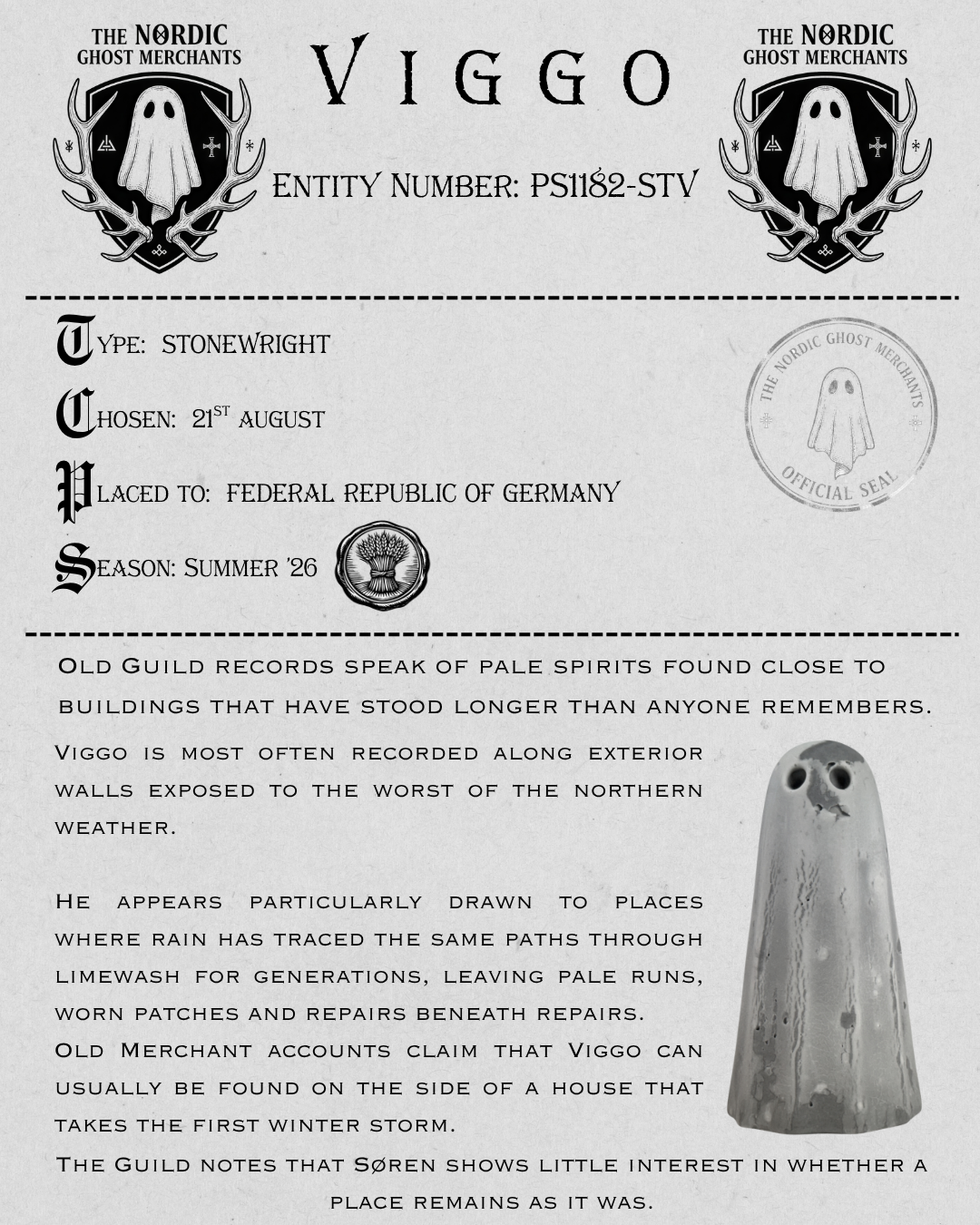 The Stonewright Ghost Figurine - Viggo