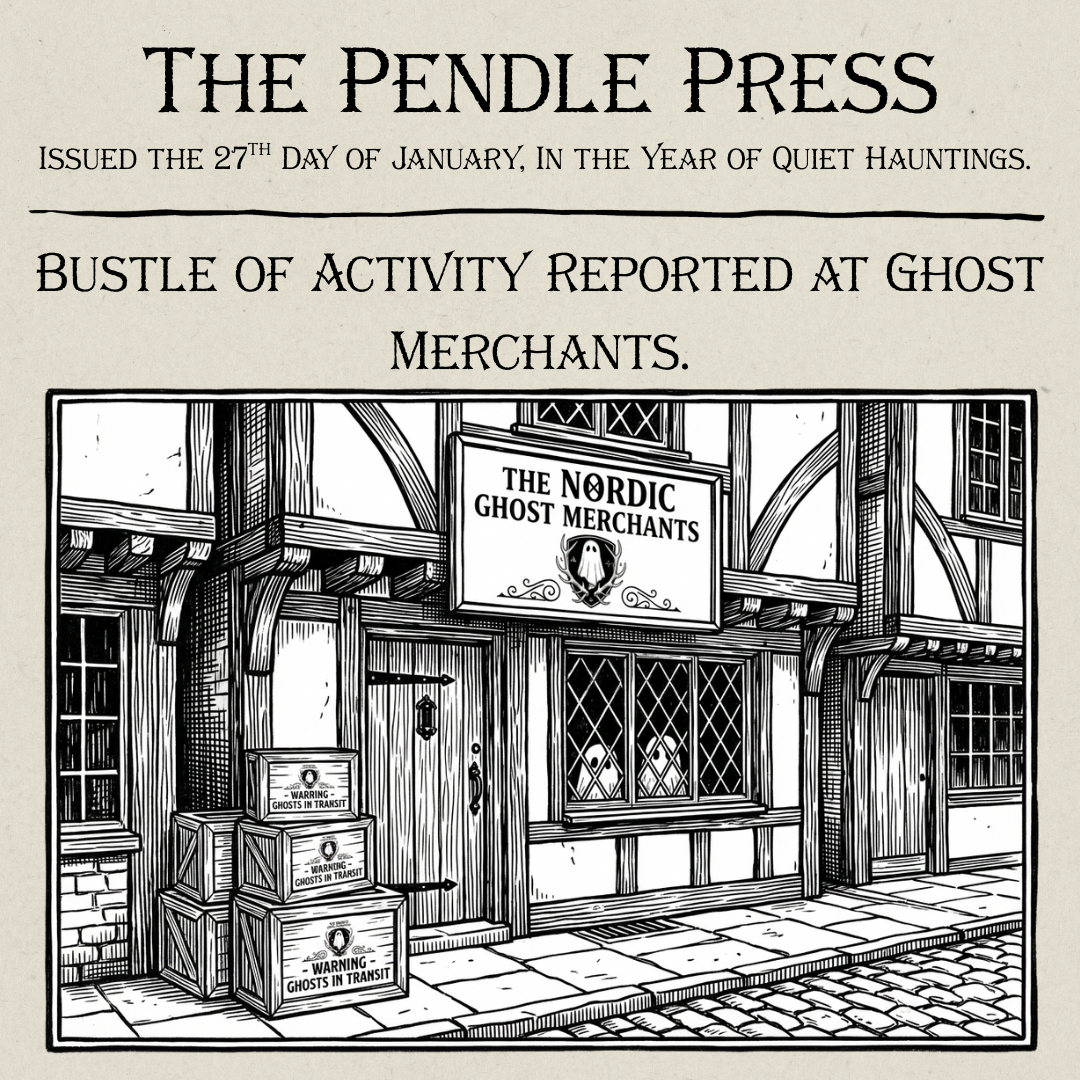 Pendle Press - Bustle of Activity Recorded at The Nordic Ghost Merchants