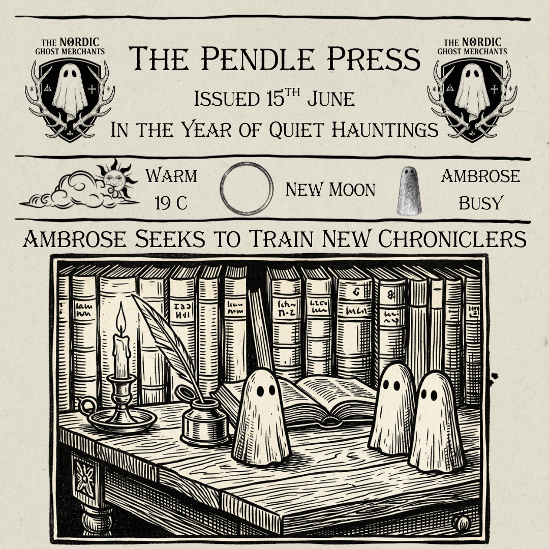 The Pendle Press - Ambrose Seeks to Train New Chroniclers
