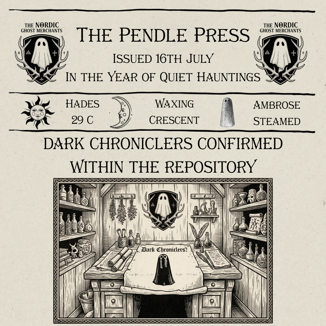 The Pendle Press - Dark Chroniclers Confirmed Within The Repository
