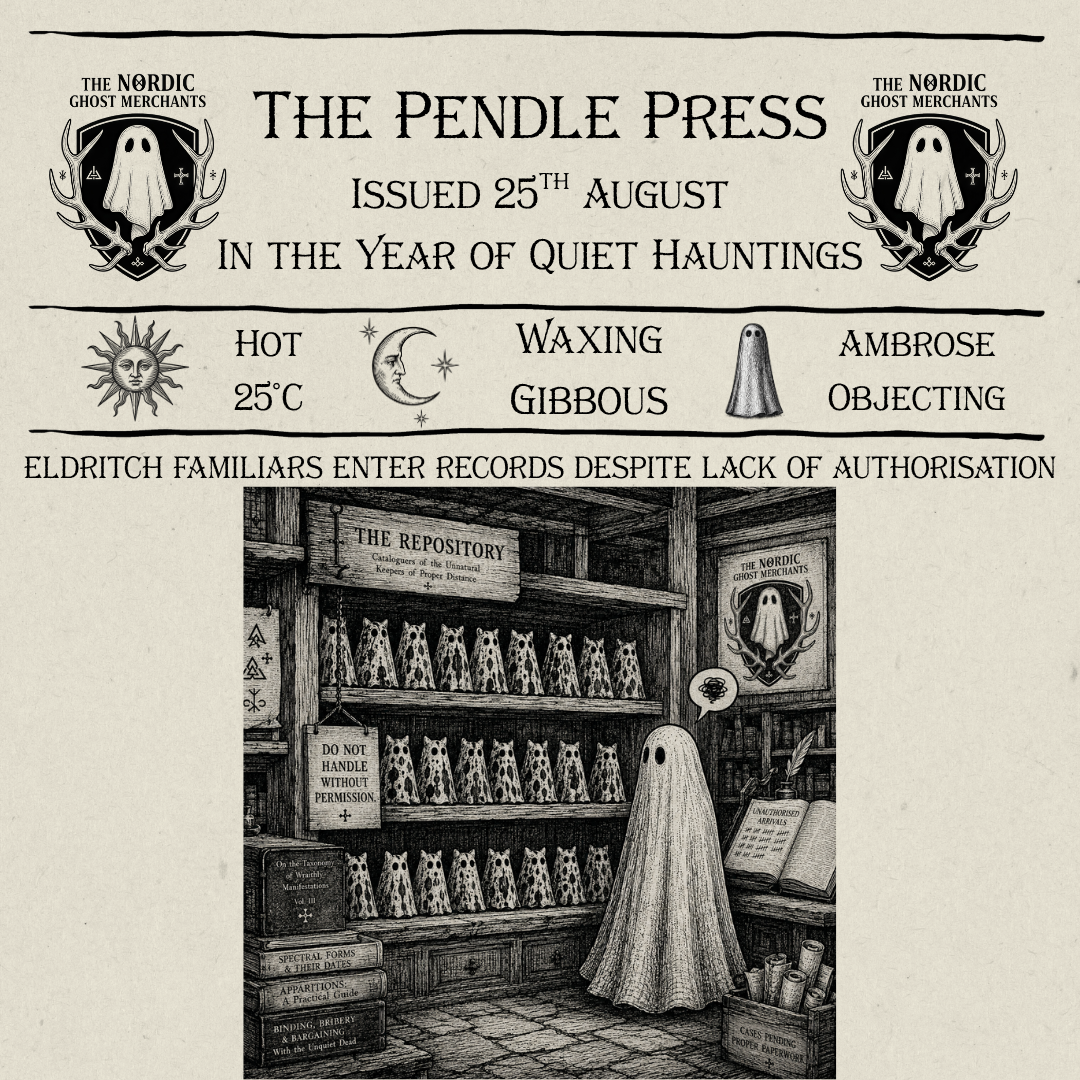 The Pendle Press - Eldritch Familiars Enter Records Despite Lack of Authorisation