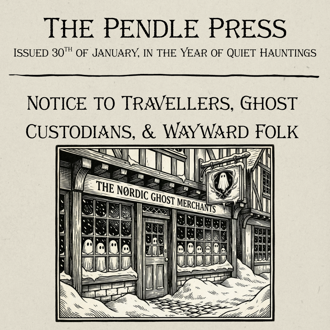 Pendle Press - Ghost Merchant Vault Remains Open - Ghosts Still Remaining!