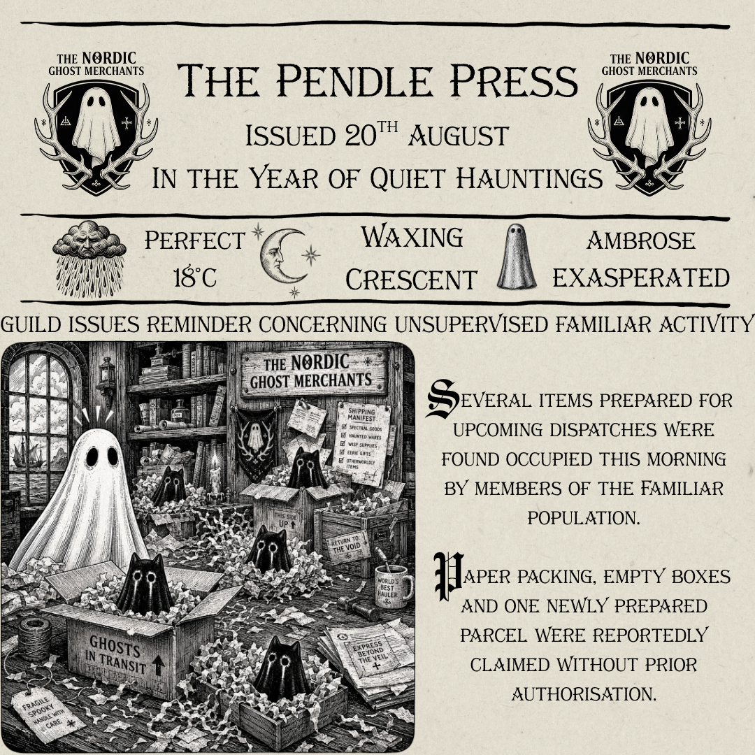 The Pendle Press - Guild Issues Reminder Concerning Unsupervised Familiar Activity