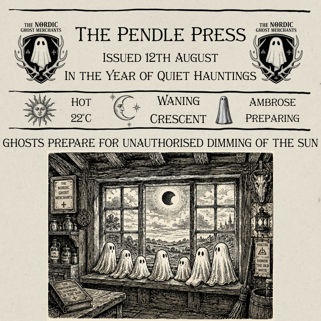 The Pendle Press - Ghosts Prepare for Unauthorised Dimming of the Sun