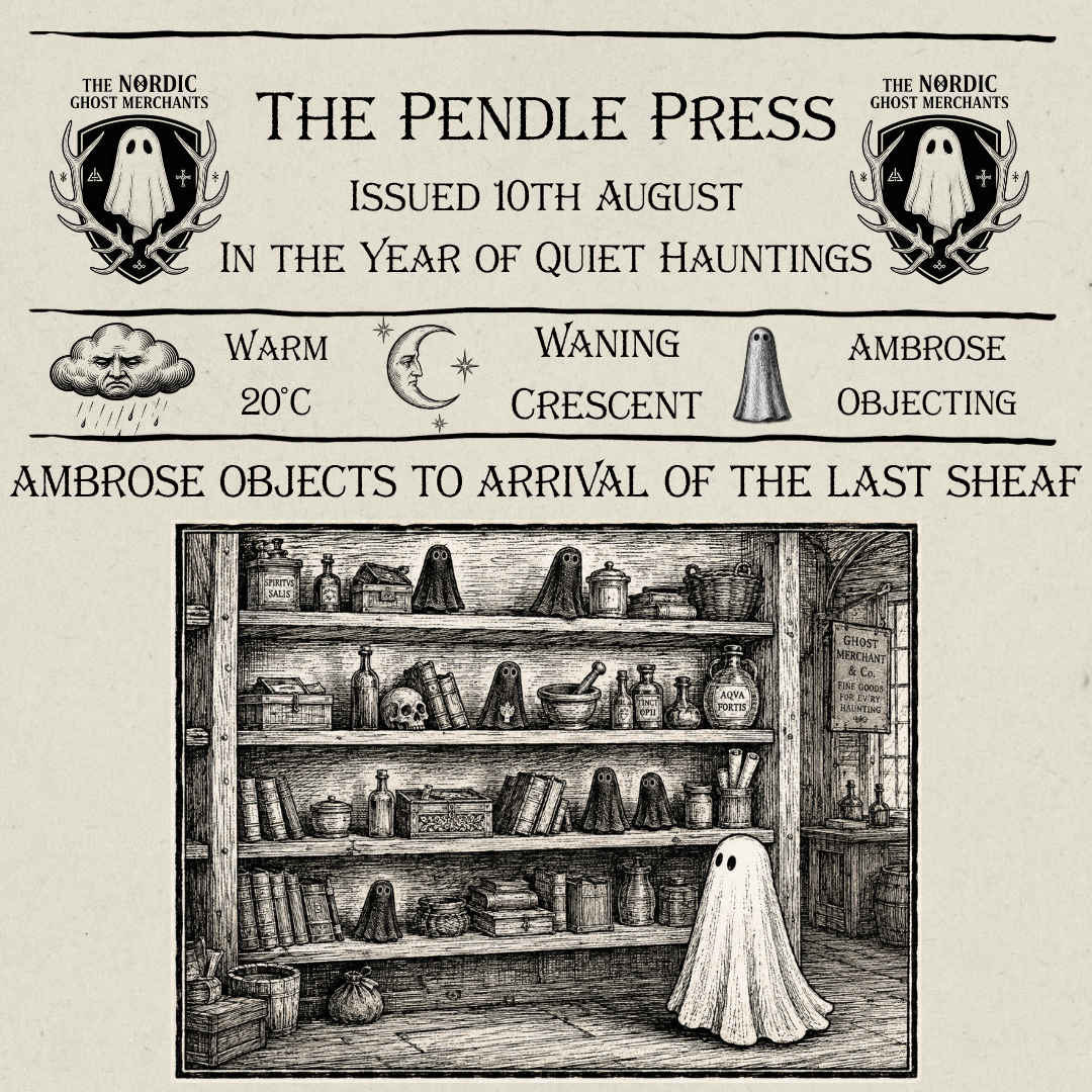 The Pendle Press - Ambrose Objects to the Arrival of The Last Sheaf