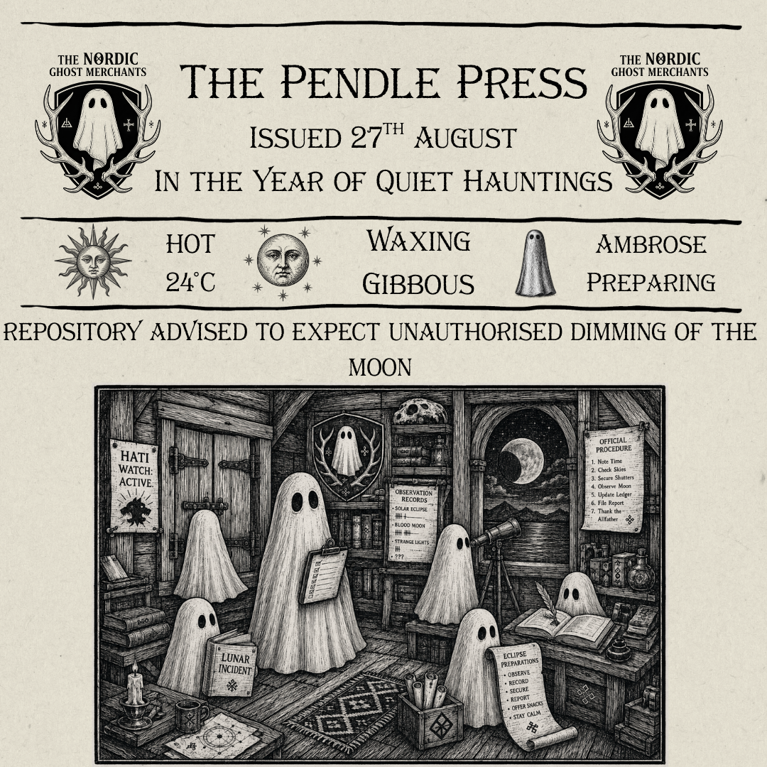 The Pendle Press - Repository Advised To Expect Unauthorised Dimming of the Moon