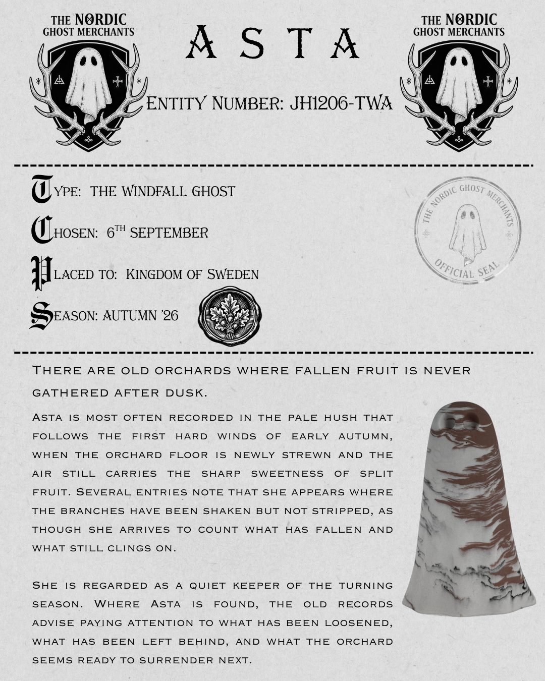 The Windfall Ghost Figurine - Asta