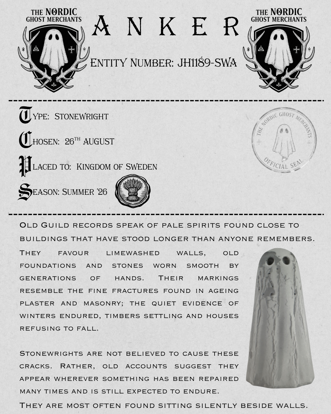 The Stonewright Ghost Figurine - Anker