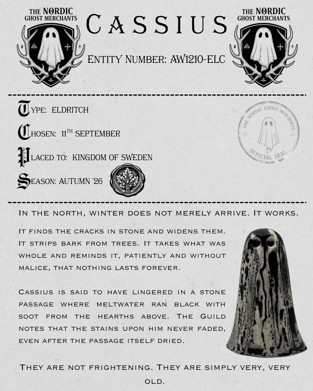 The Eldritch Ghost Figurine - Cassius