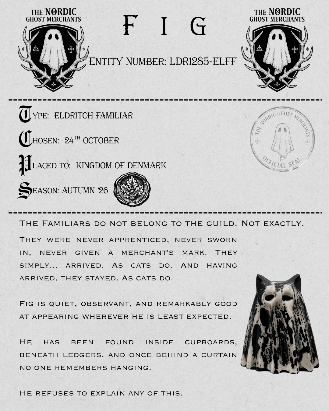 The Eldritch Familiar Ghost Figurine - Fig