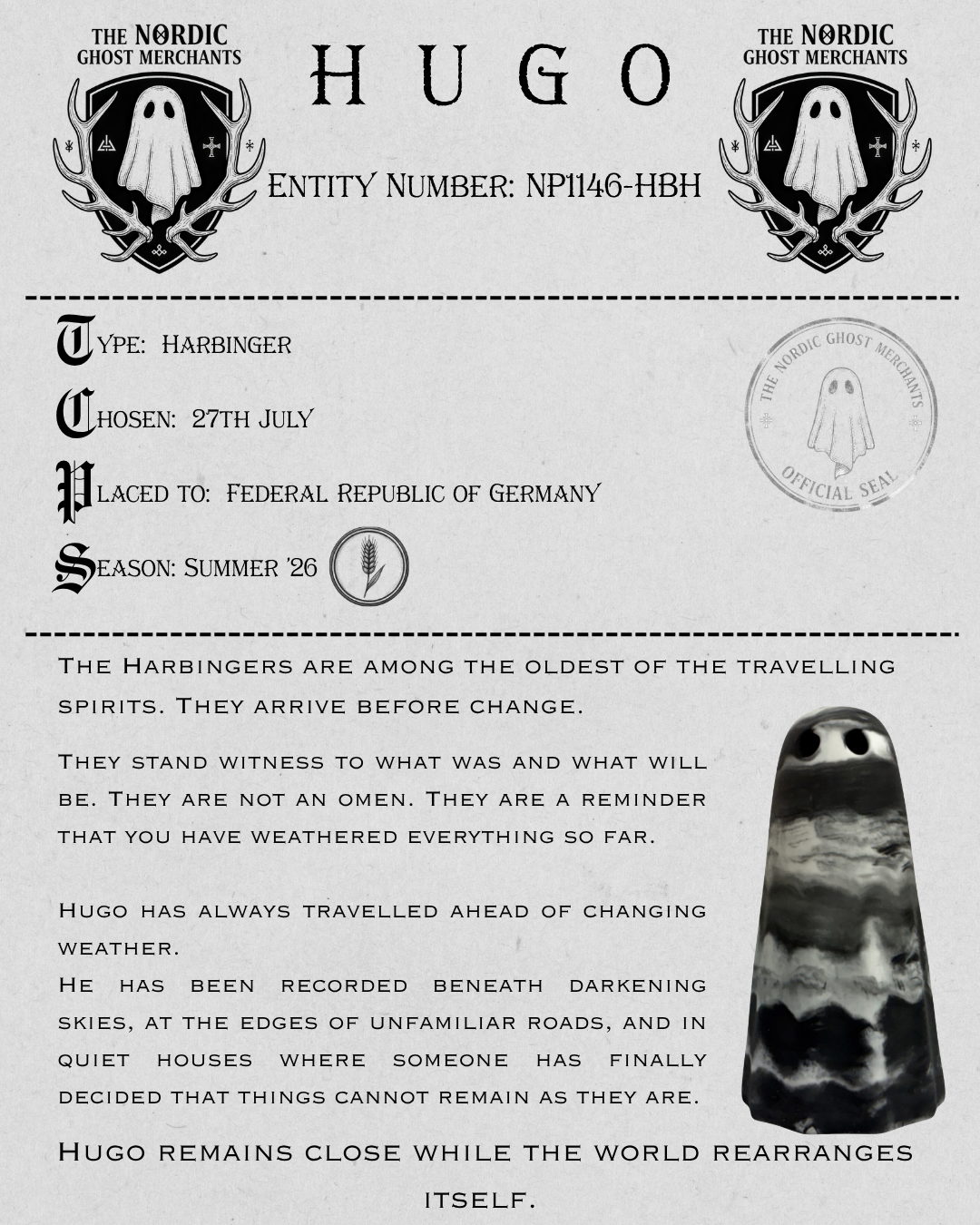 The Harbinger Ghost Figurine - Hugo