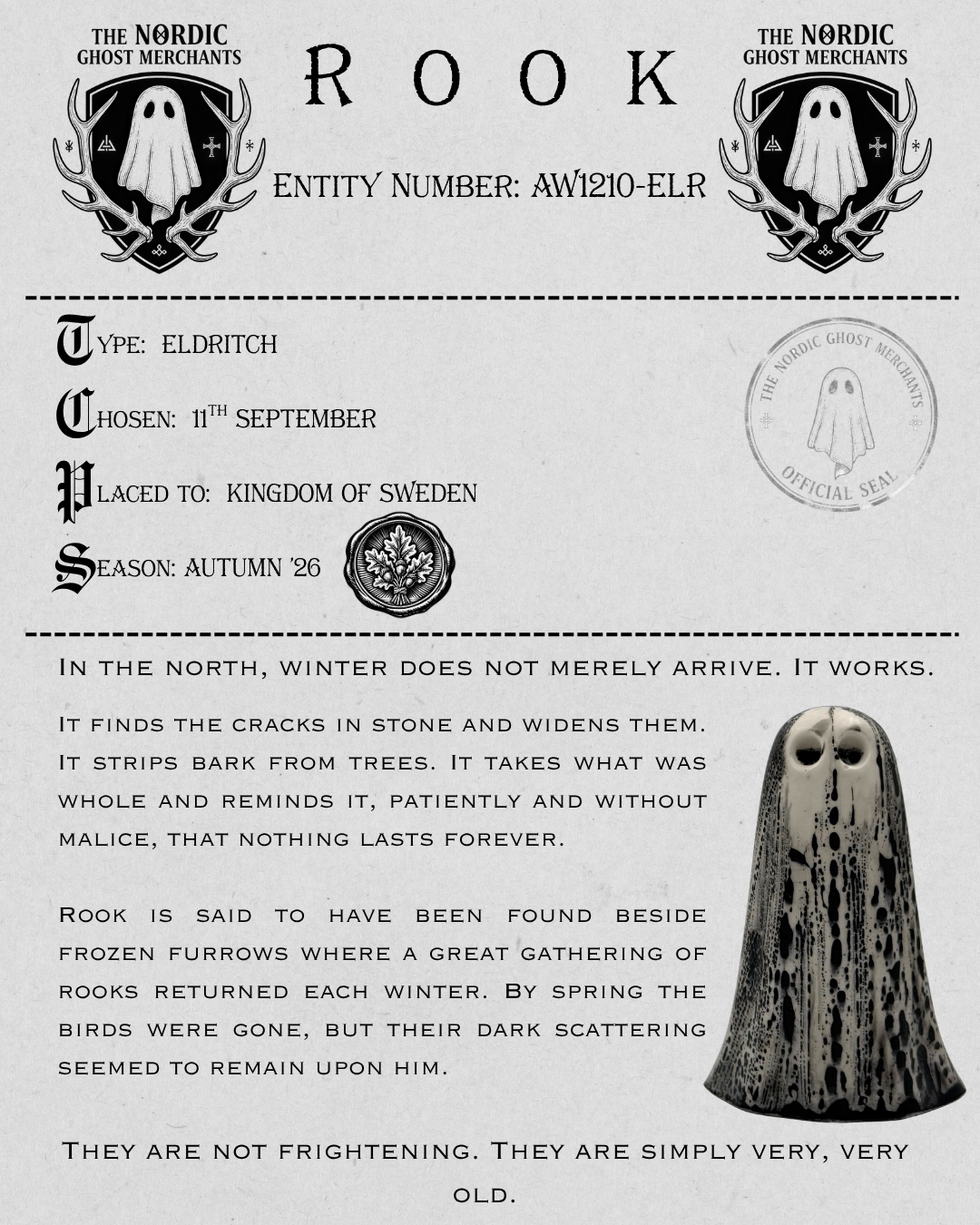 The Eldritch Ghost Figurine - Rook