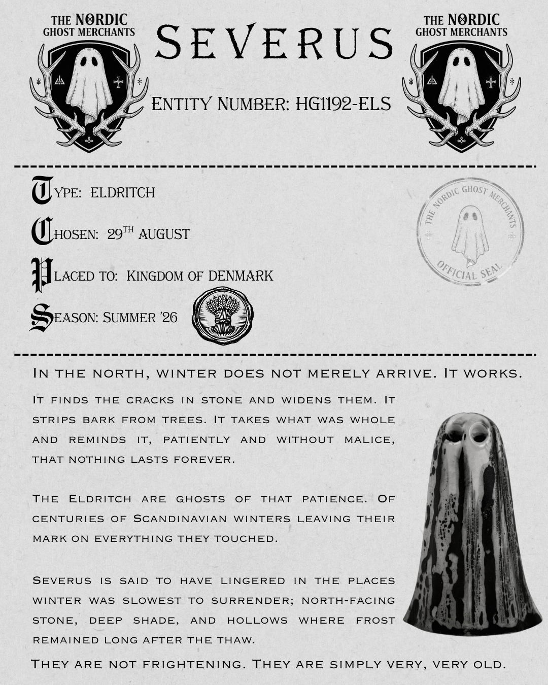 The Eldritch Ghost Figurine - Severus