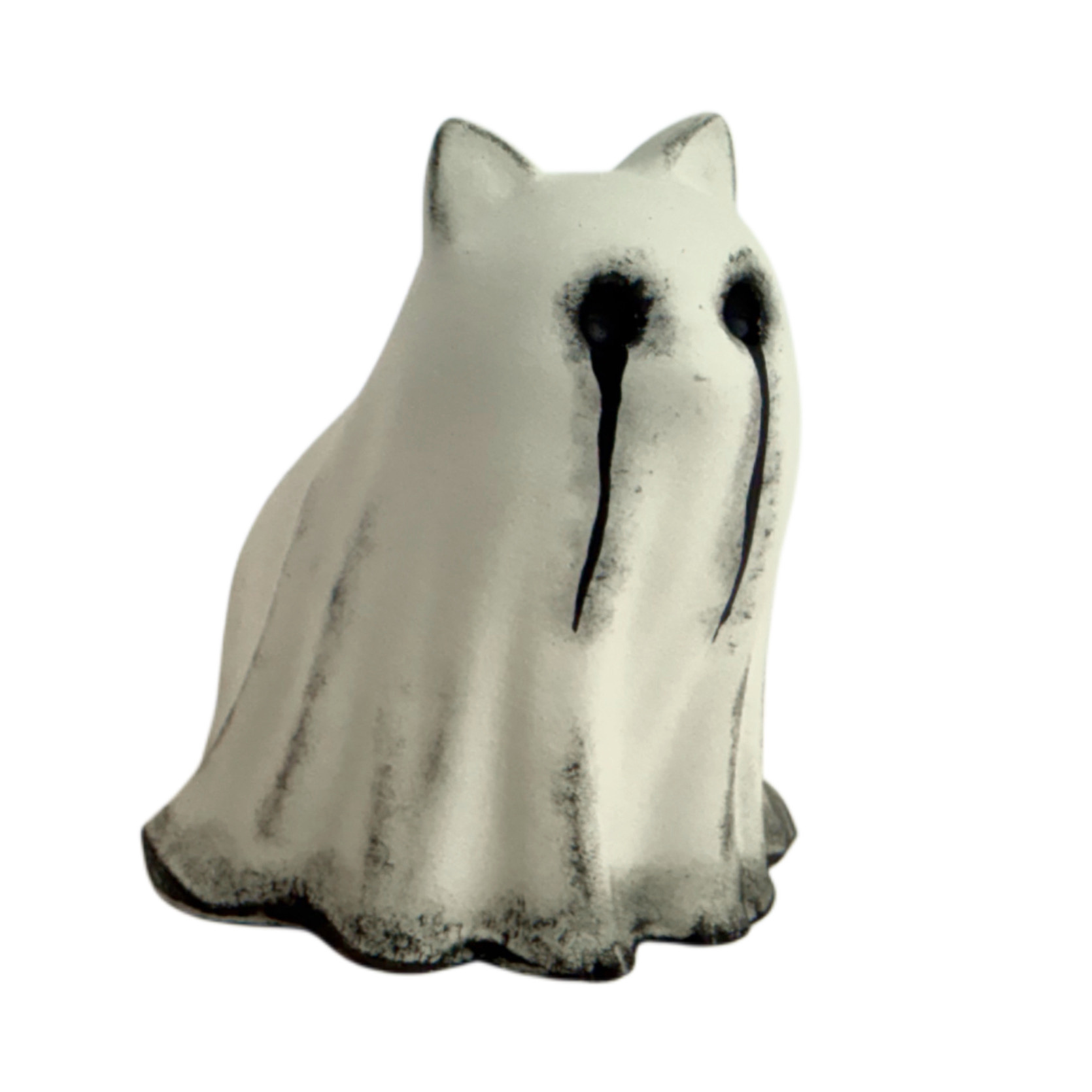 The Chronicler Ghost Cat Figurine - Cornelius