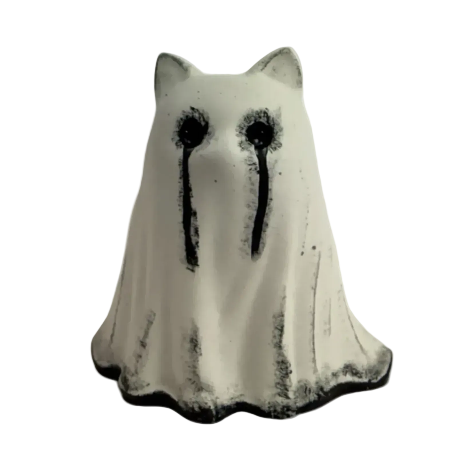 The Chronicler Ghost Cat Figurine - Folio