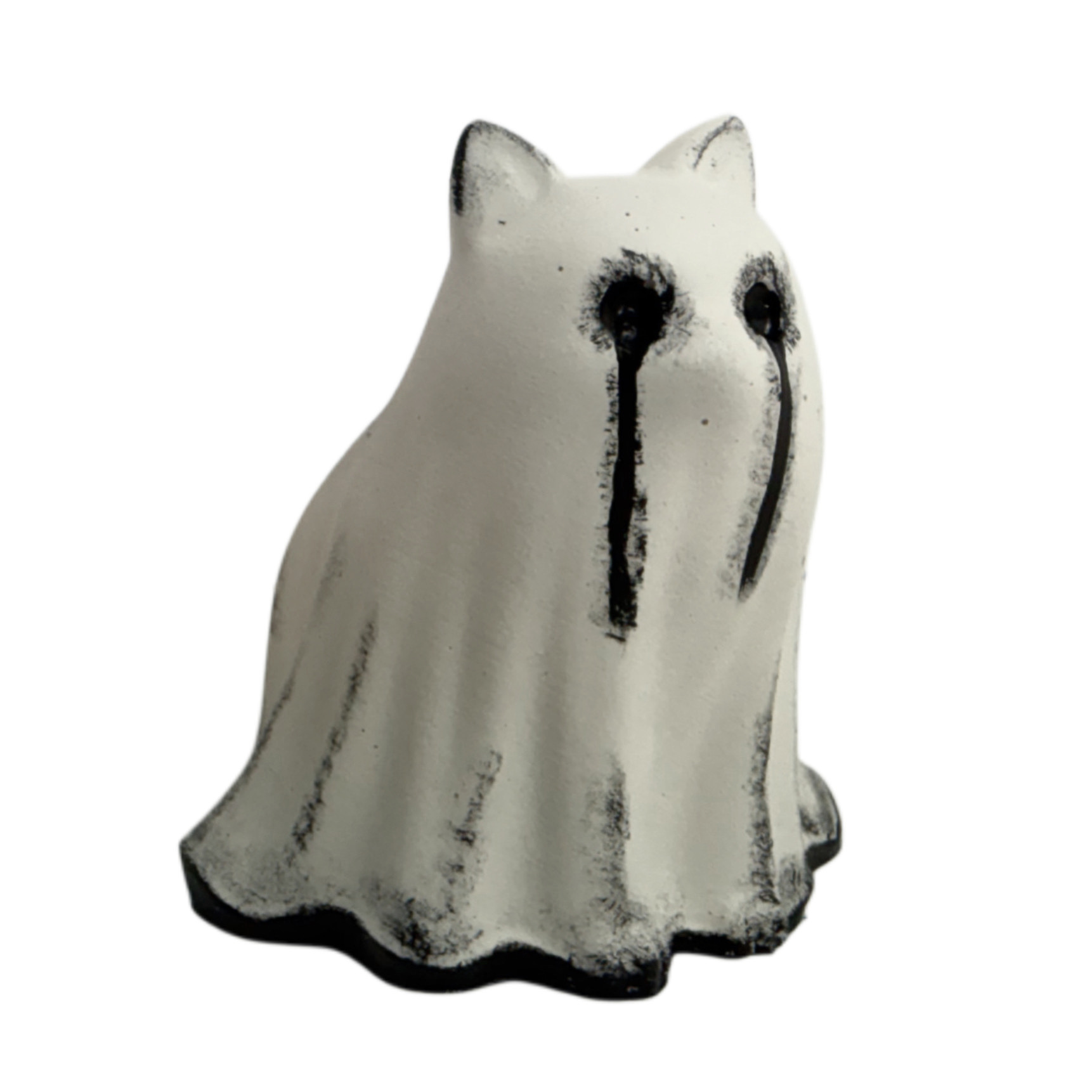 The Chronicler Ghost Cat Figurine - Folio