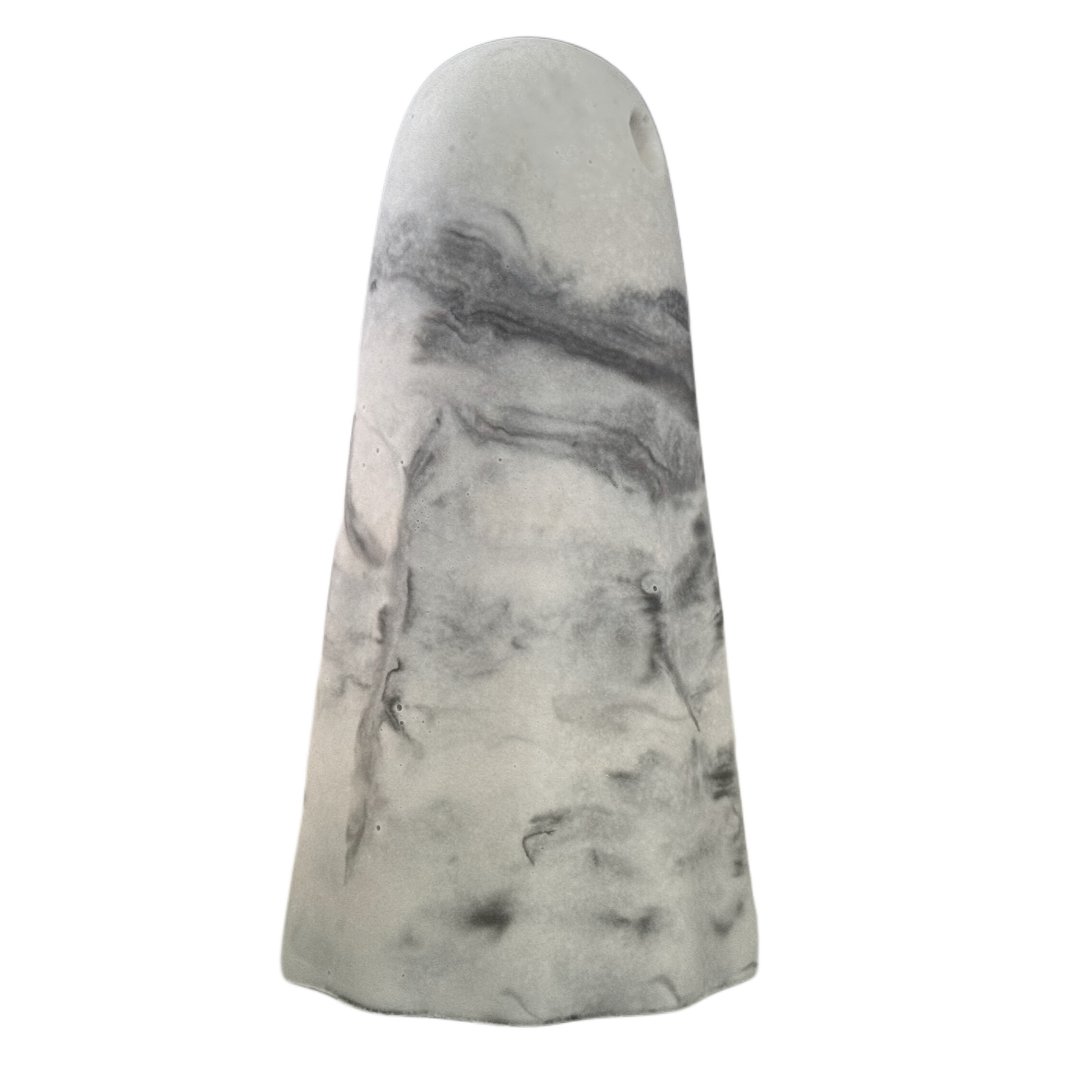 Grey and white marbled handmade ghost figurine by The Nordic Ghost Merchants