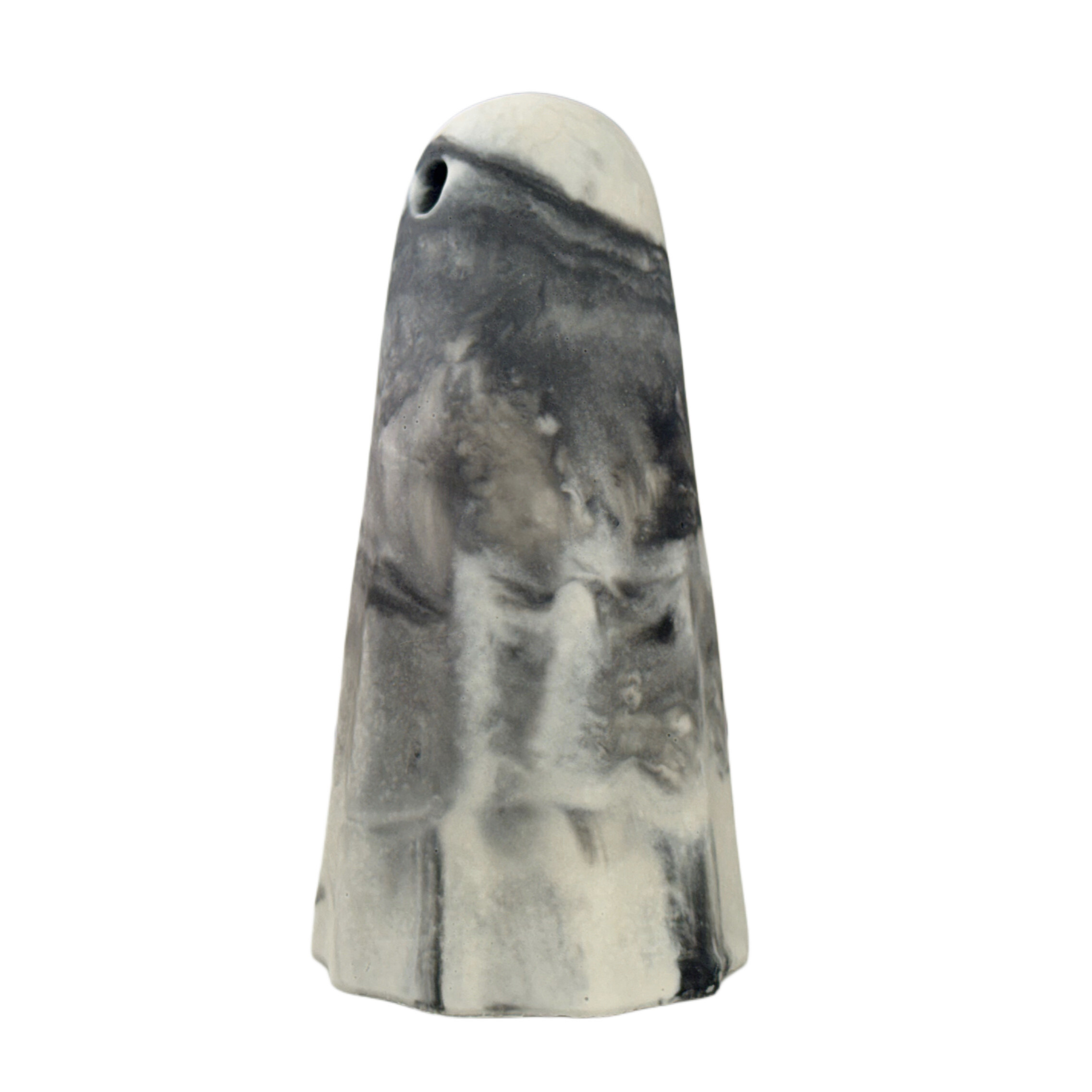 Black and white handmade ghost figurine by The Nordic Ghost Merchants