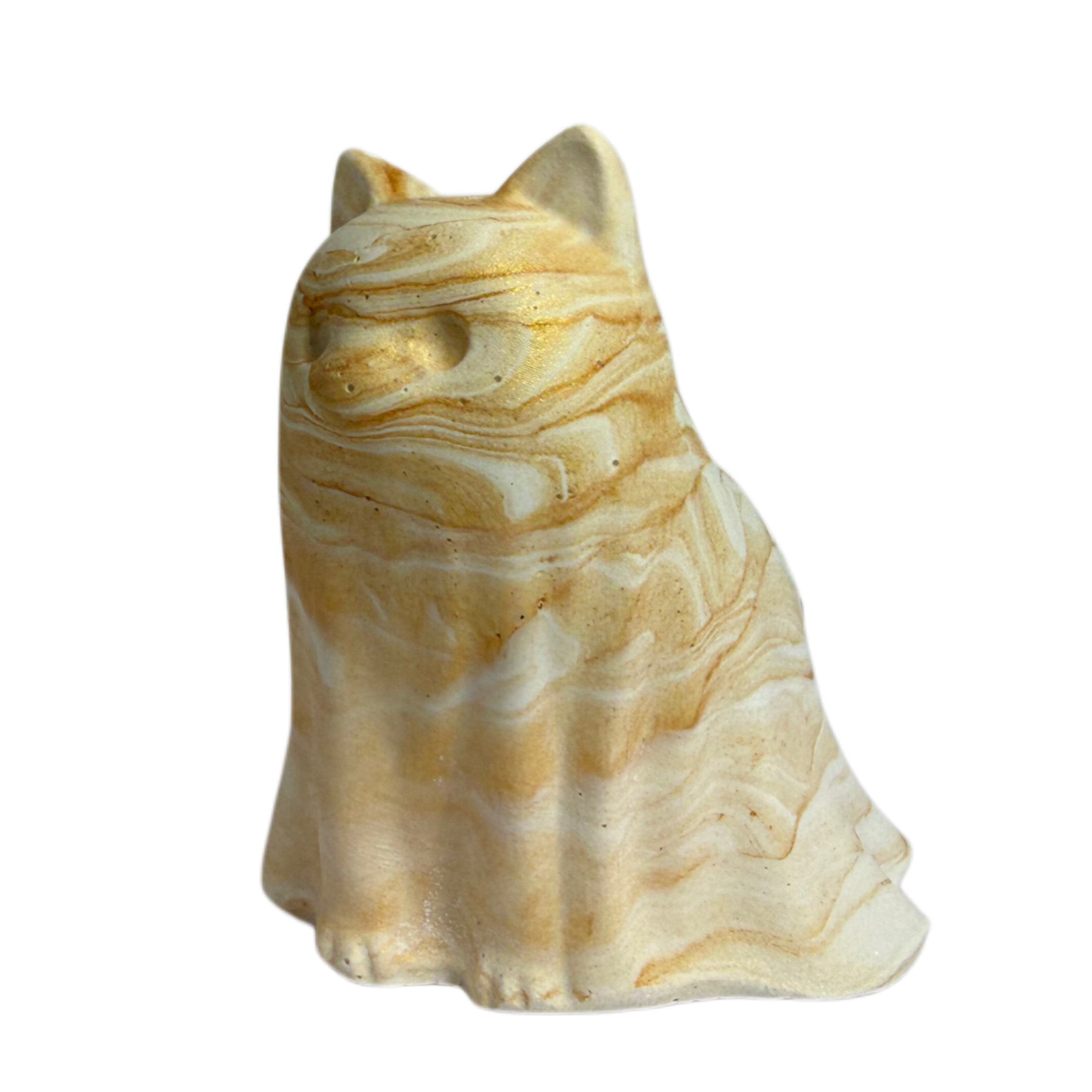 The Heliost Ghost Cat Figurine - Lucy