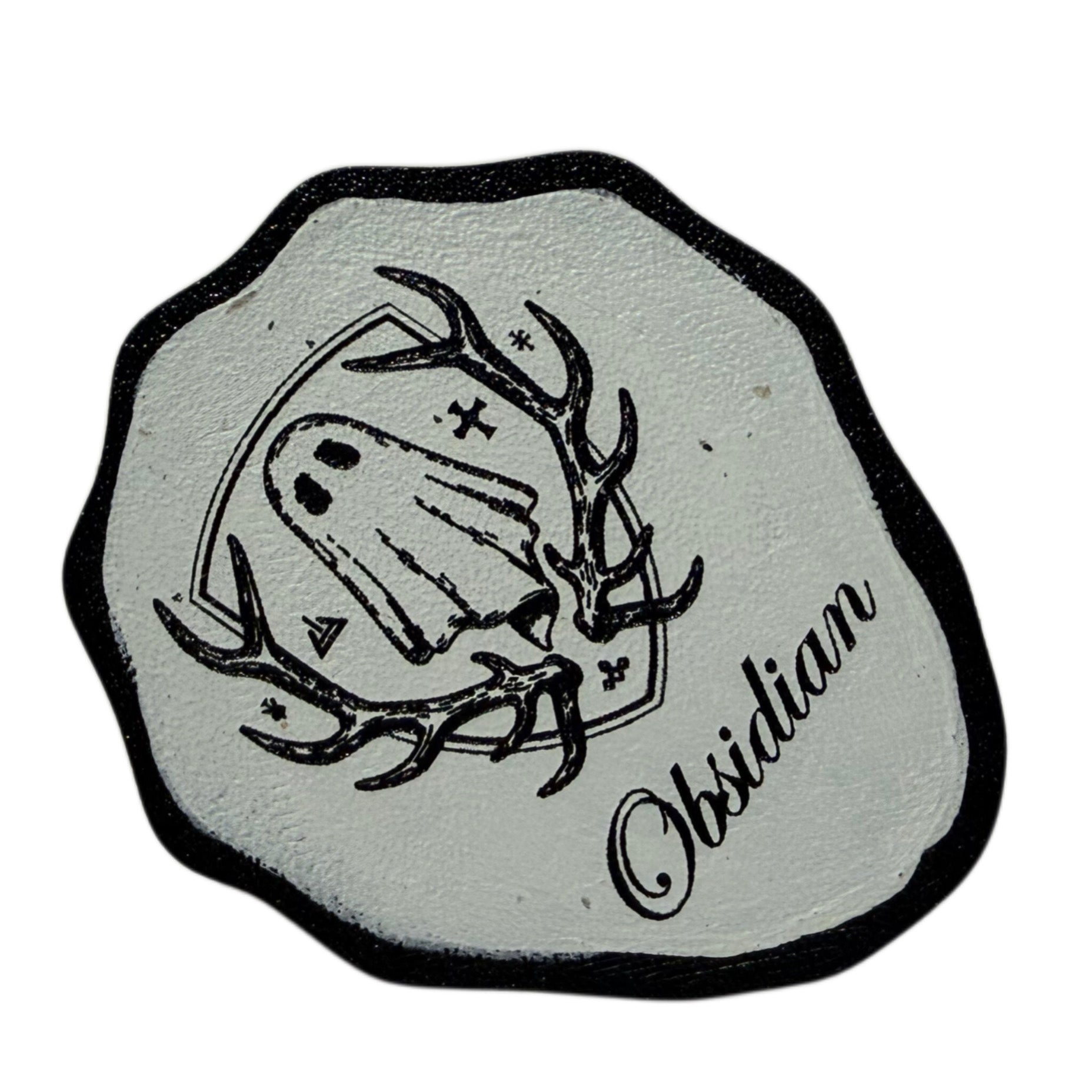 The Lamenter Ghost Figurine - Obsidian