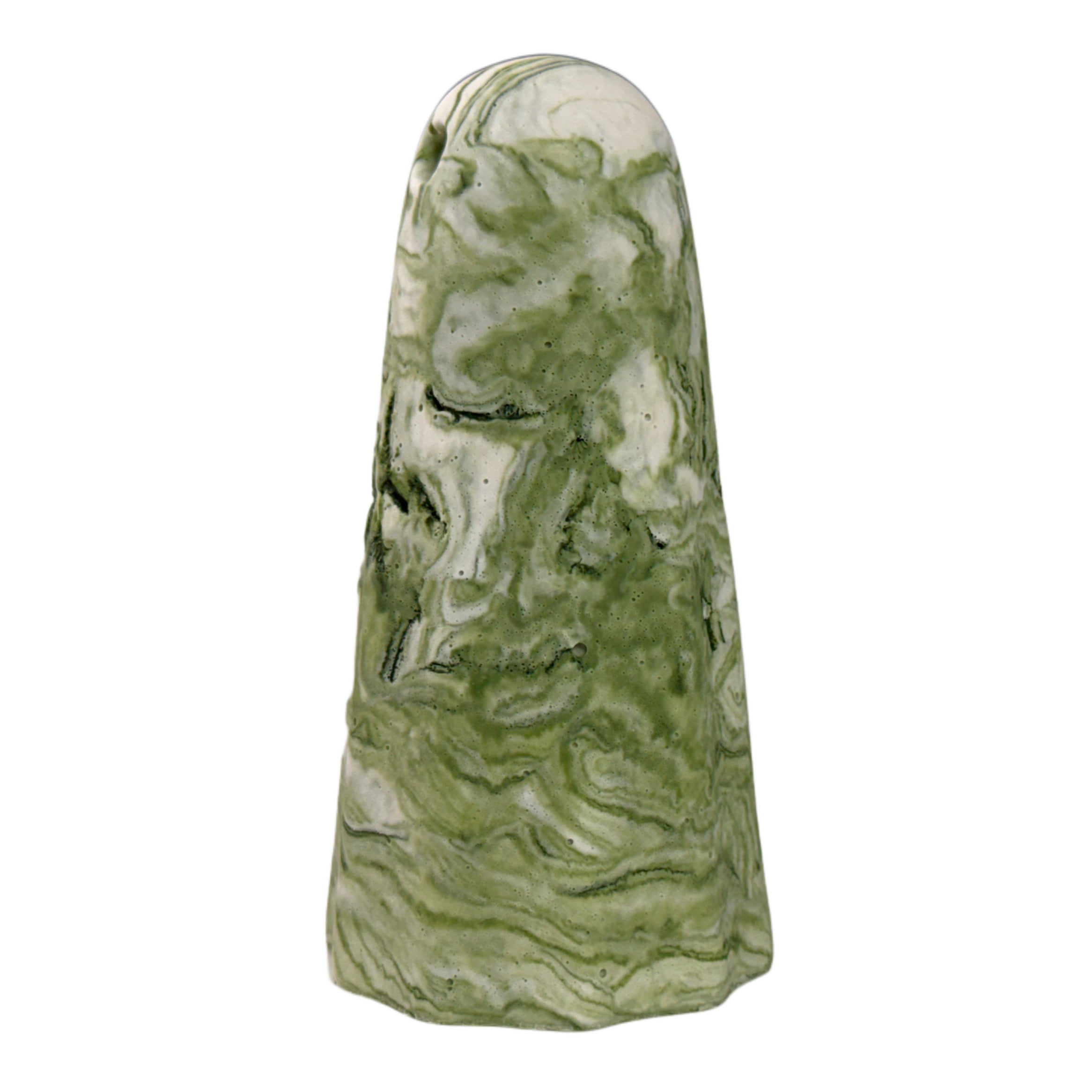 Green and white marbled ghost figurine from The Nordic Ghost Merchants