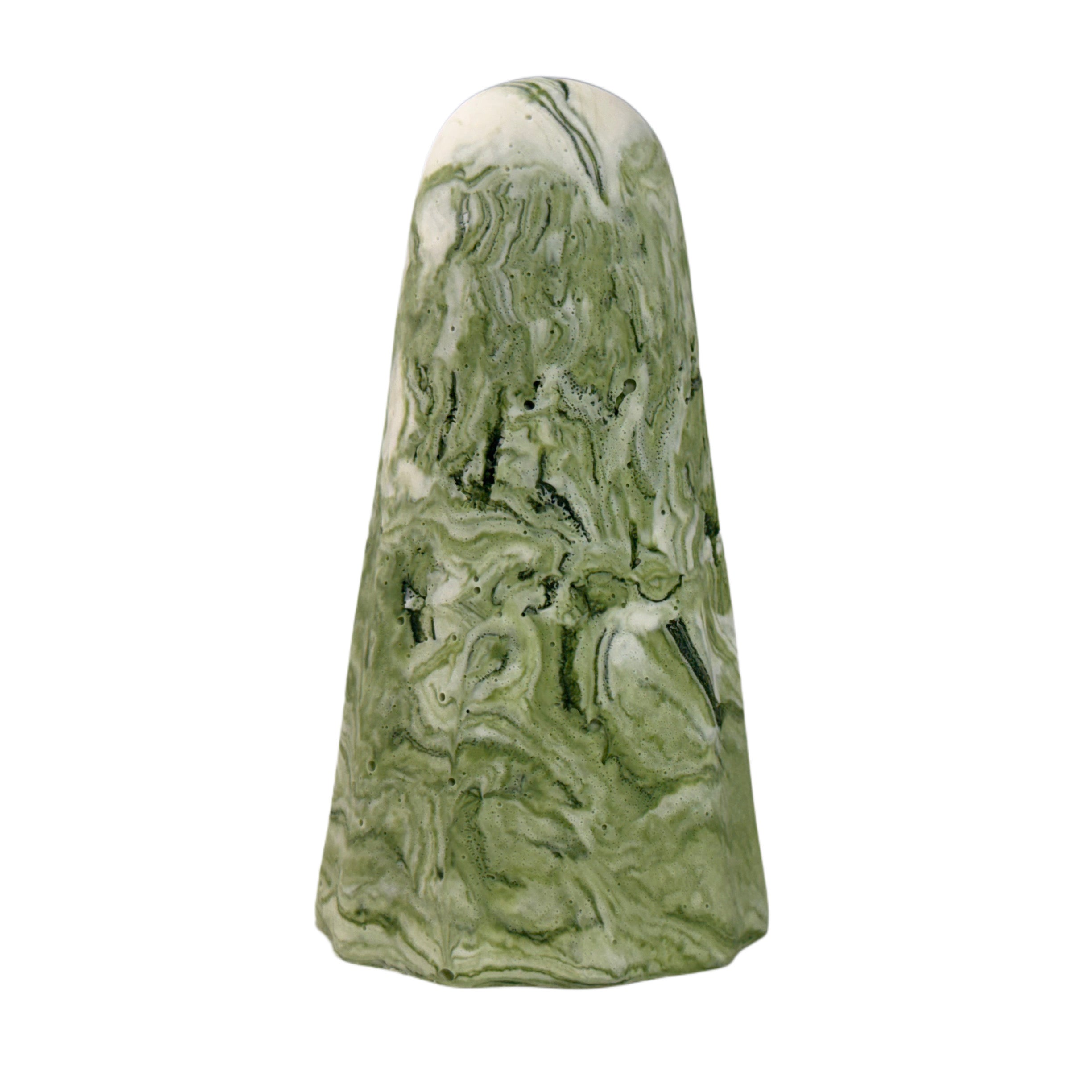 Green and white marbled ghost figurine from The Nordic Ghost Merchants