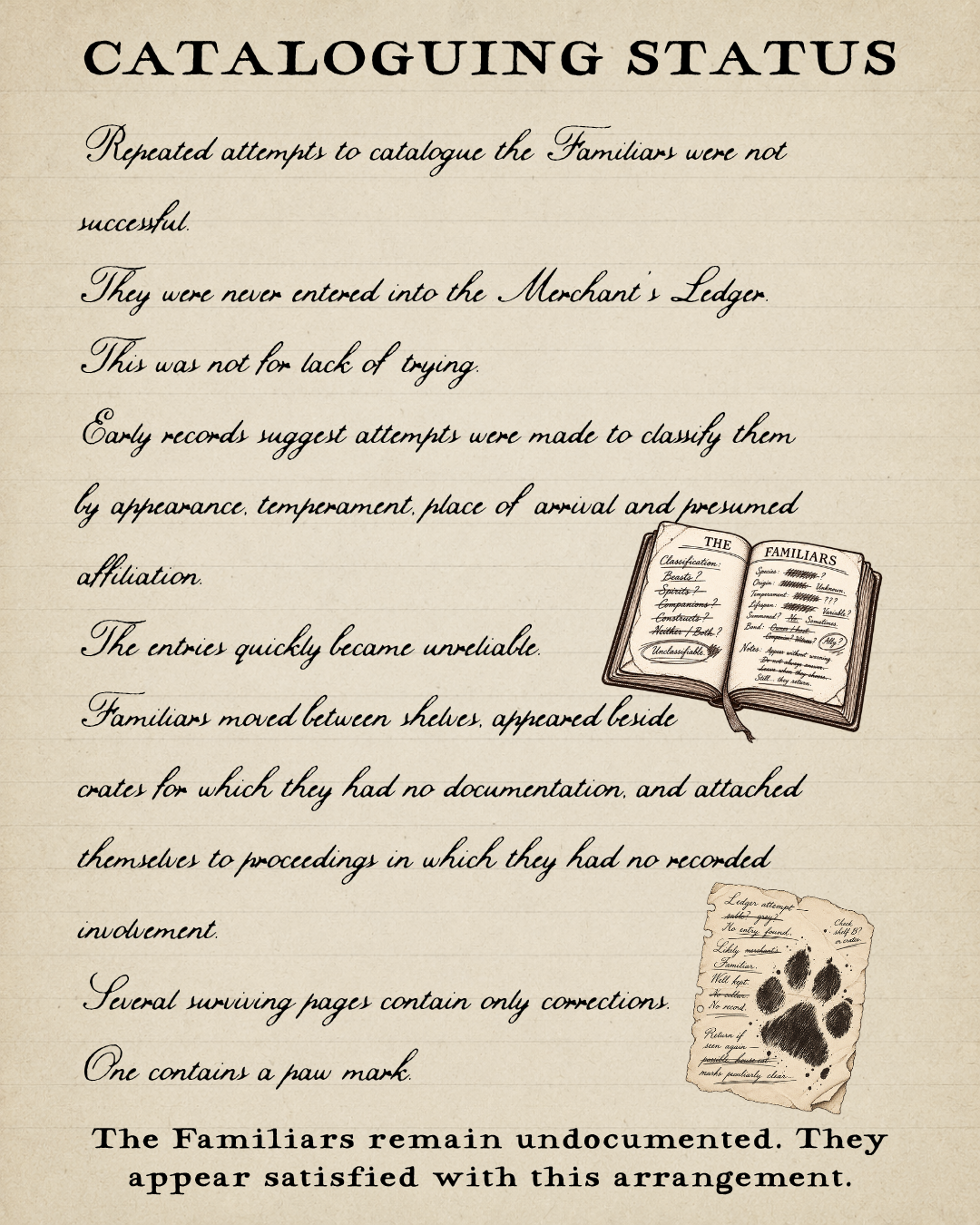 Merchants Almanac page
